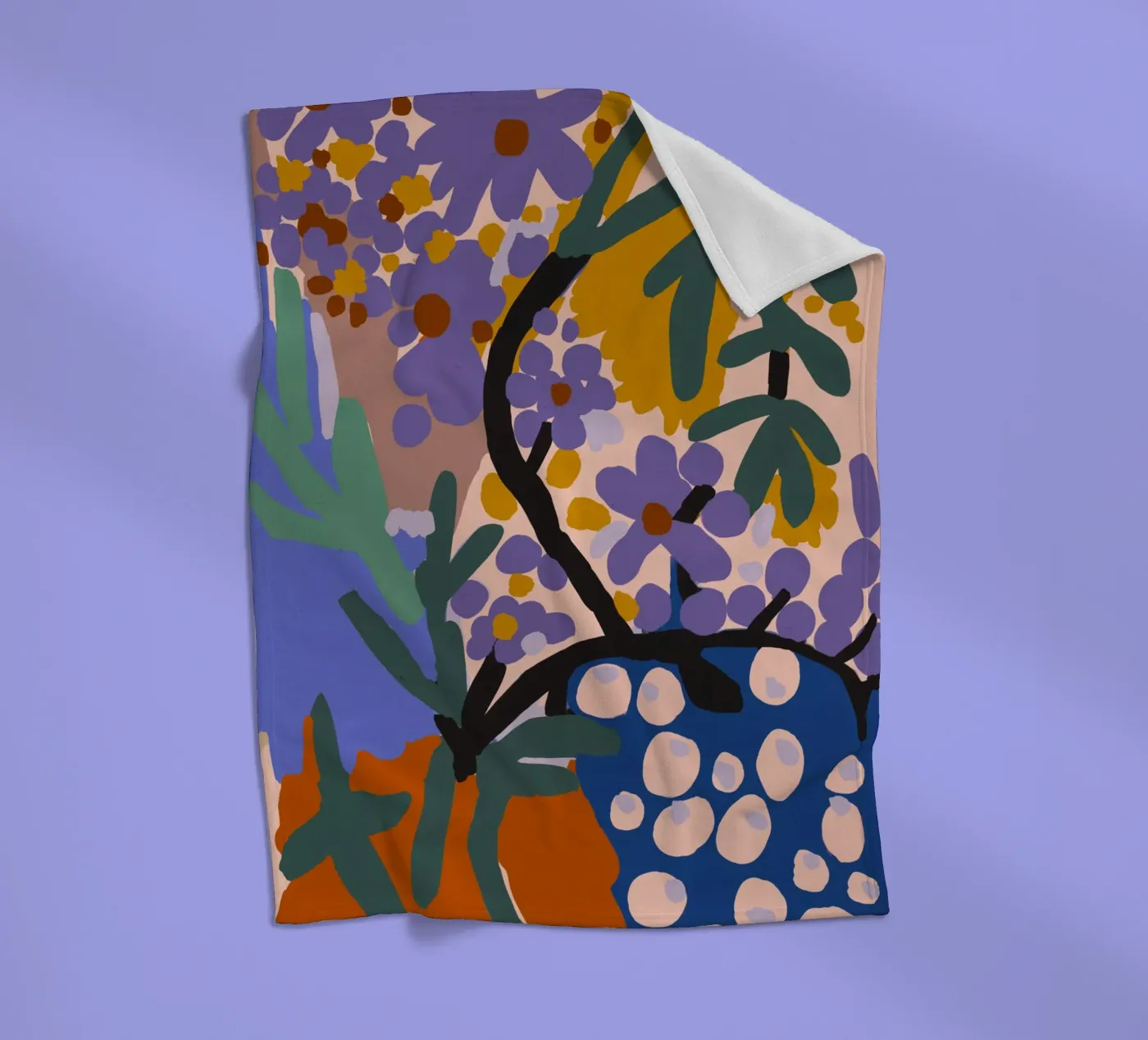 Botanic Impression Fleecedecke von treechild