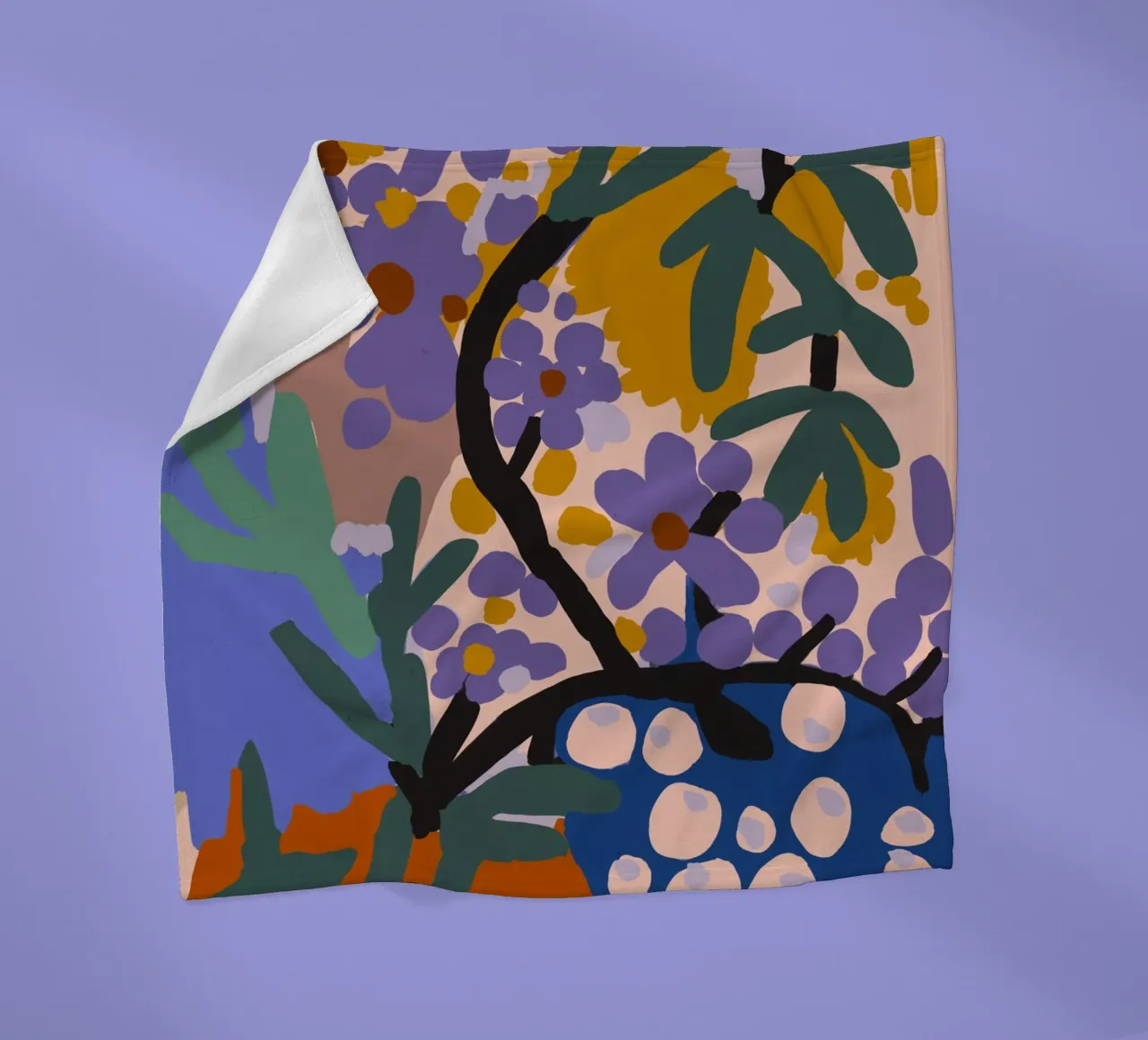 Botanic Impression coperta in pile da treechild