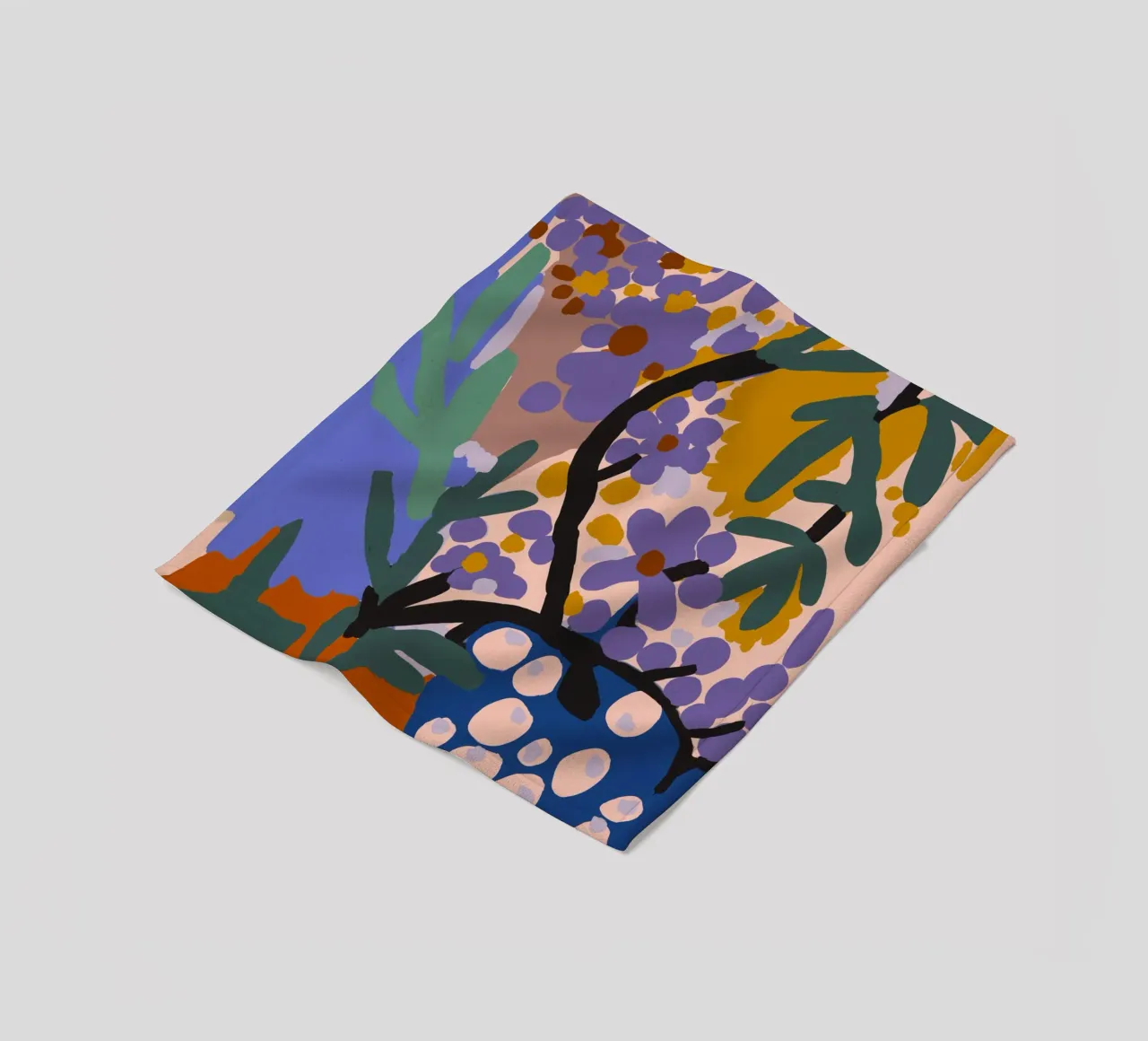 Botanic Impression coperta in pile da treechild
