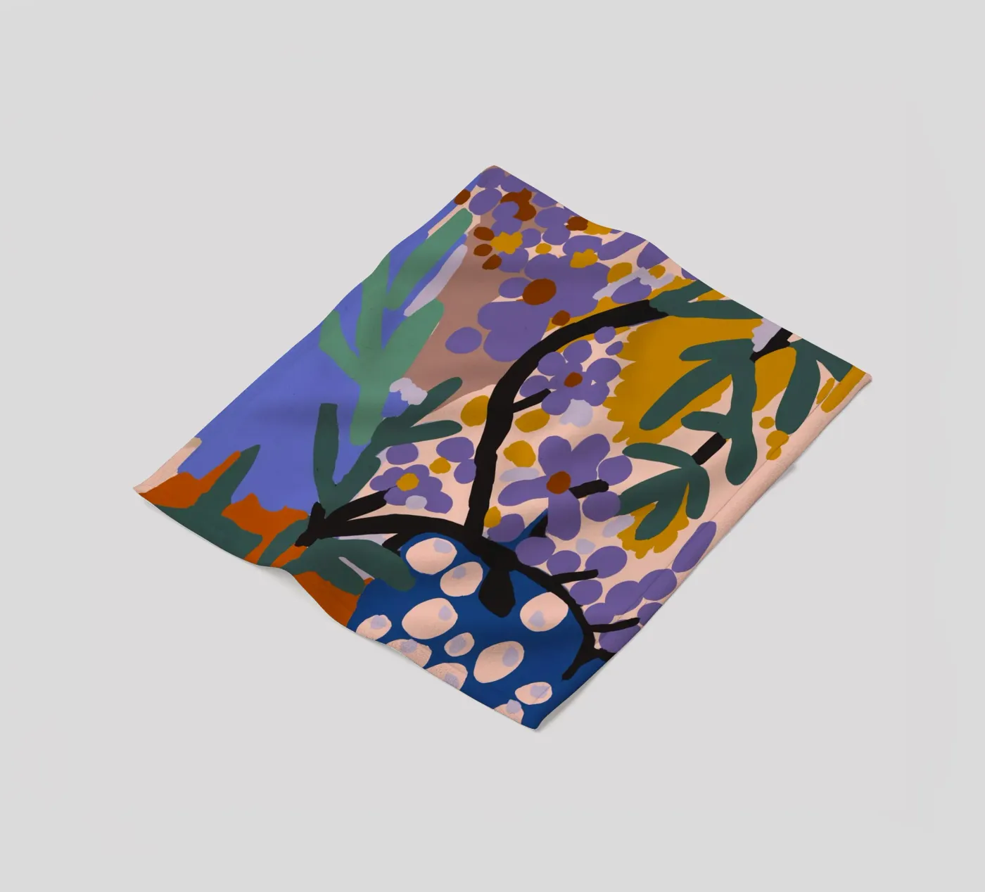 Botanic Impression Fleecedecke von treechild