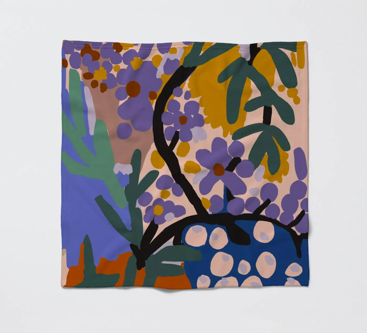Botanic Impression Fleecedecke von treechild