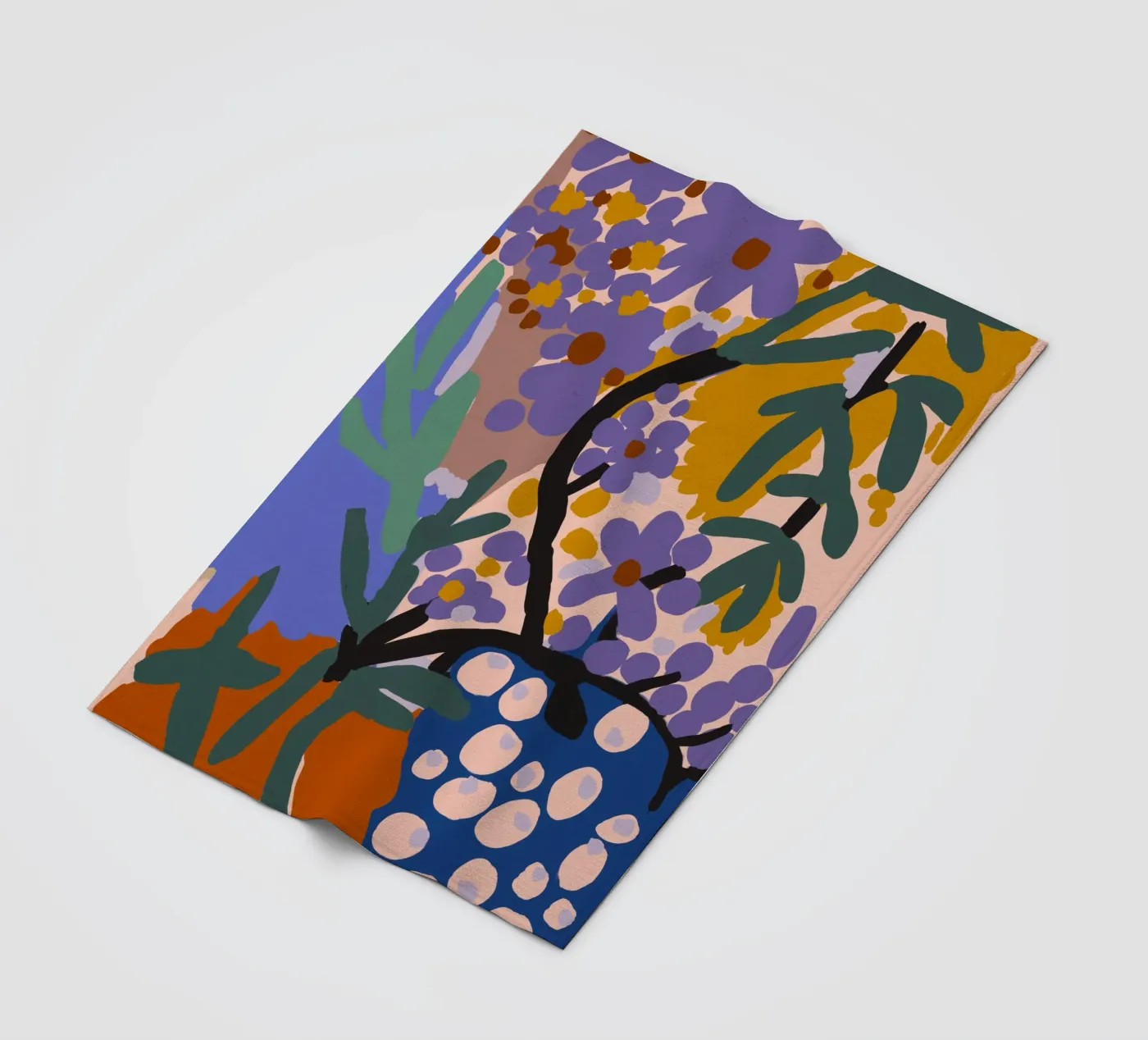 Botanic Impression Fleecedecke von treechild