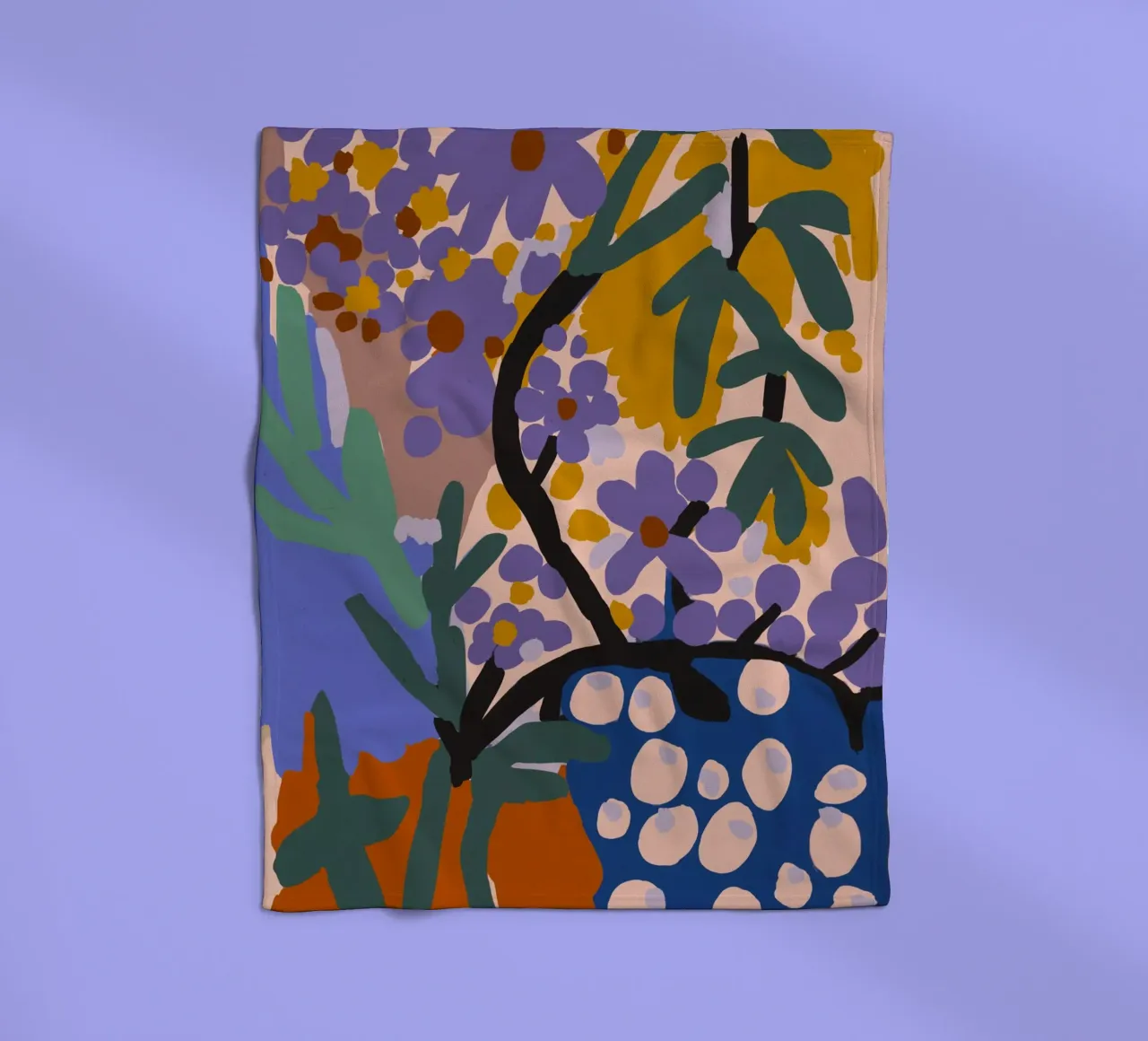 Botanic Impression coperta in pile da treechild
