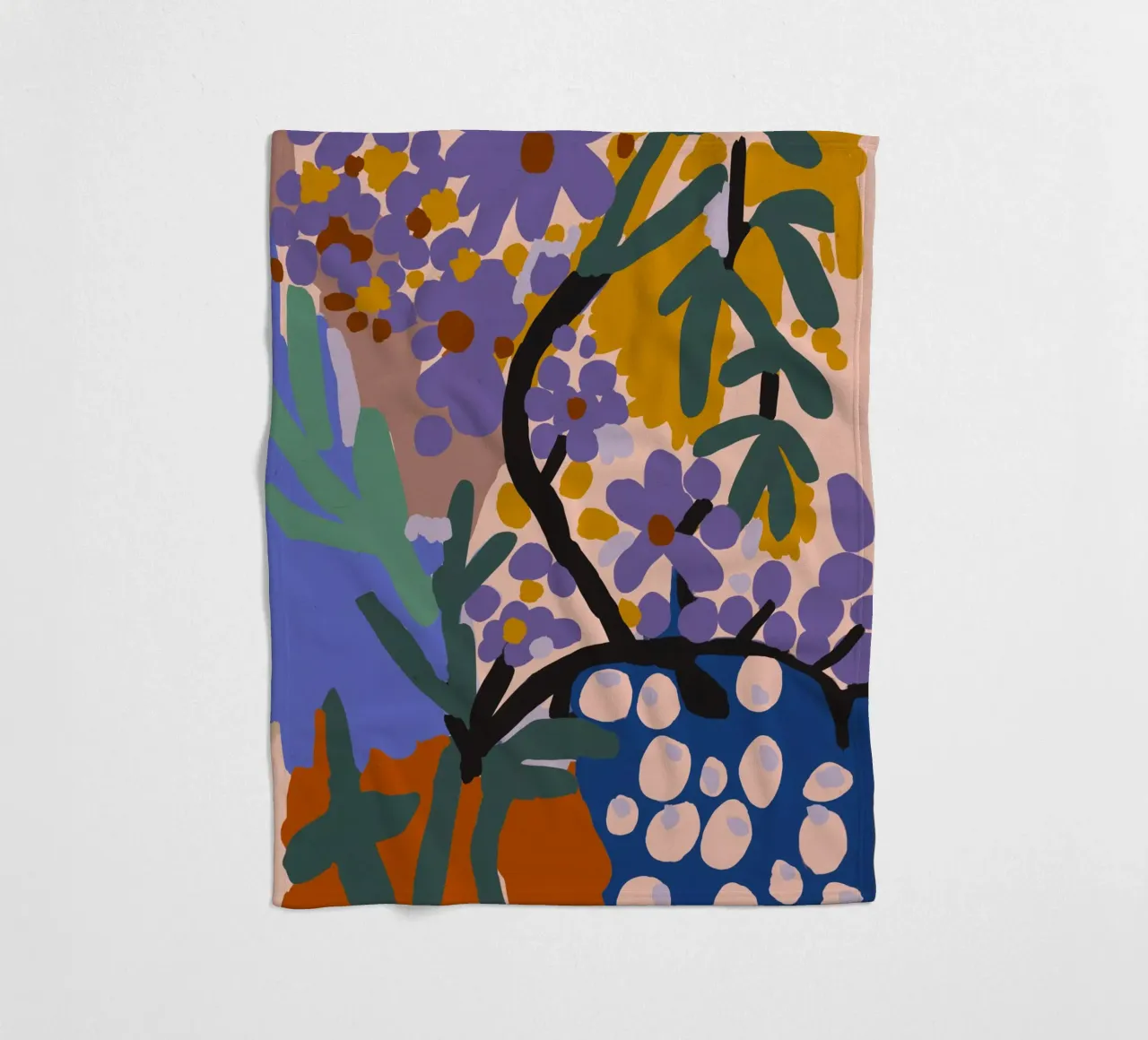 Botanic Impression coperta in pile da treechild