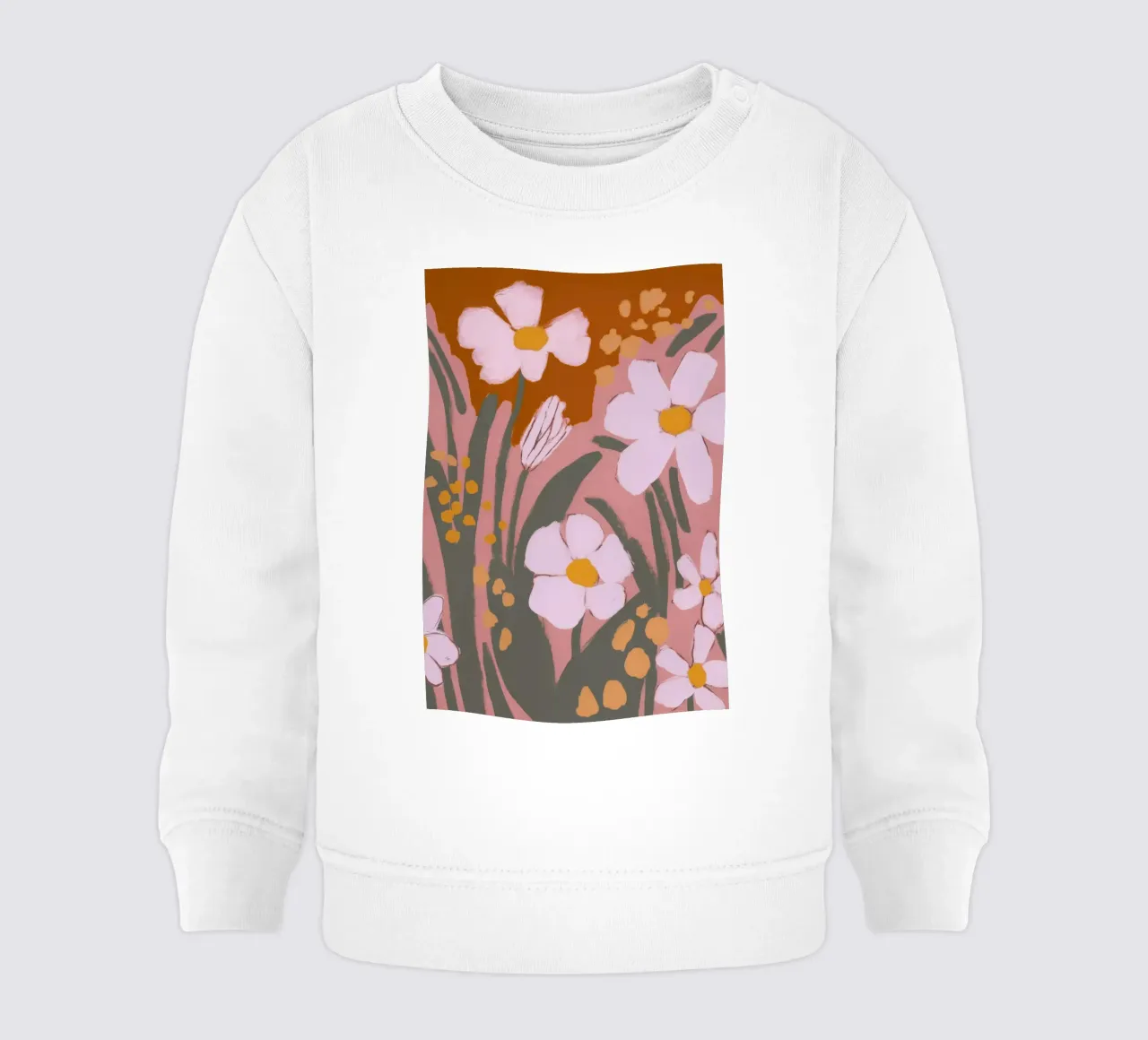 Pastel Flower Impression No 11 felpa neonato da treechild