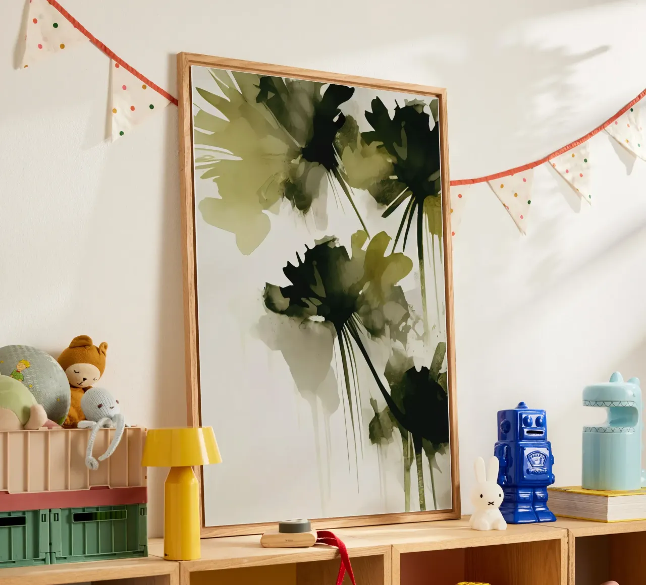 Green Flowers plexiglass da treechild