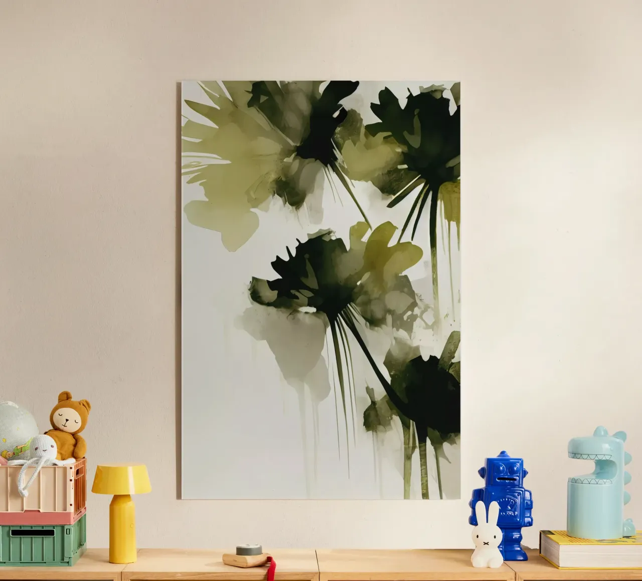 Green Flowers plexiglass da treechild