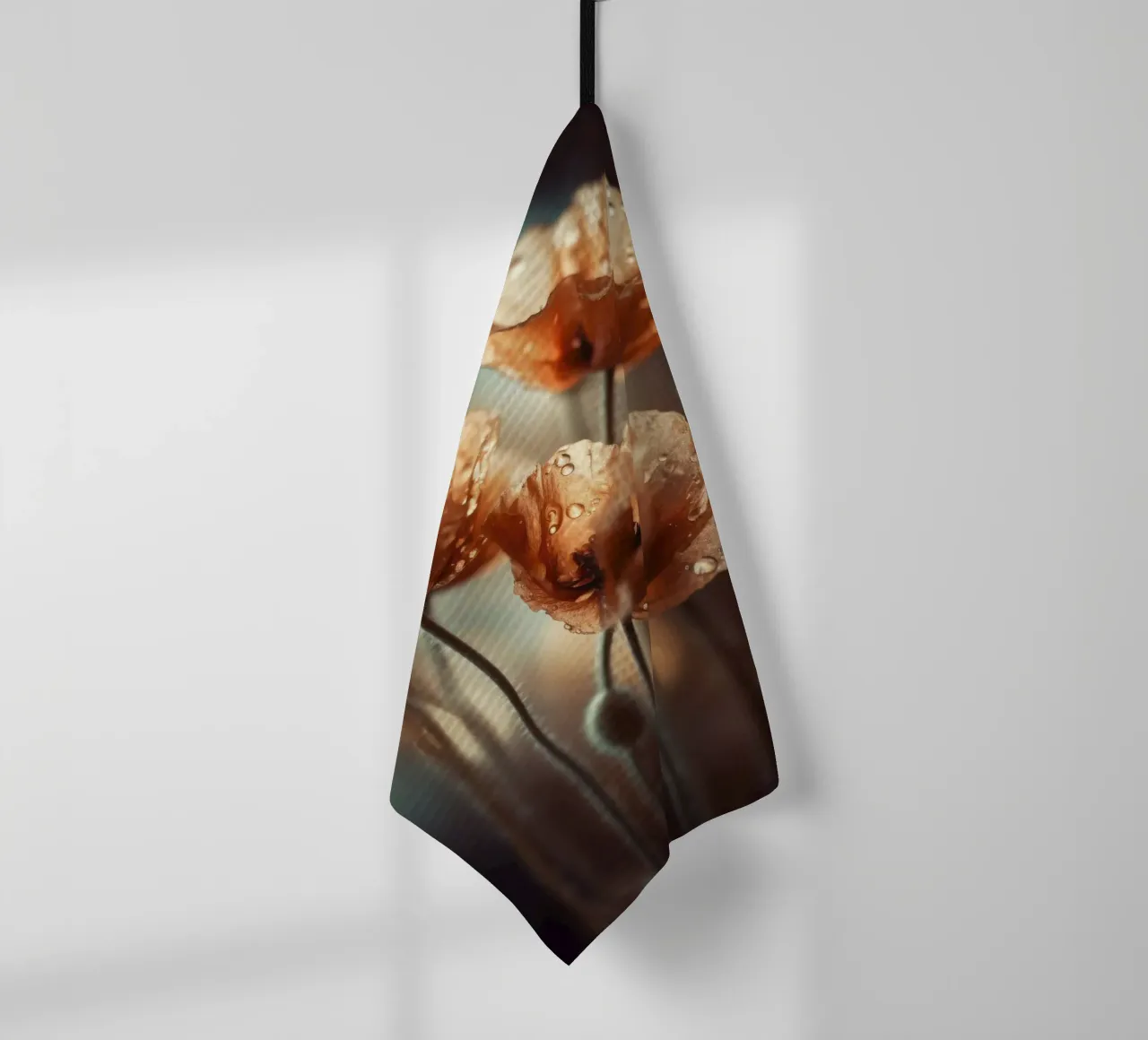 Wet Poppy No 1 canovaccio da cucina da treechild