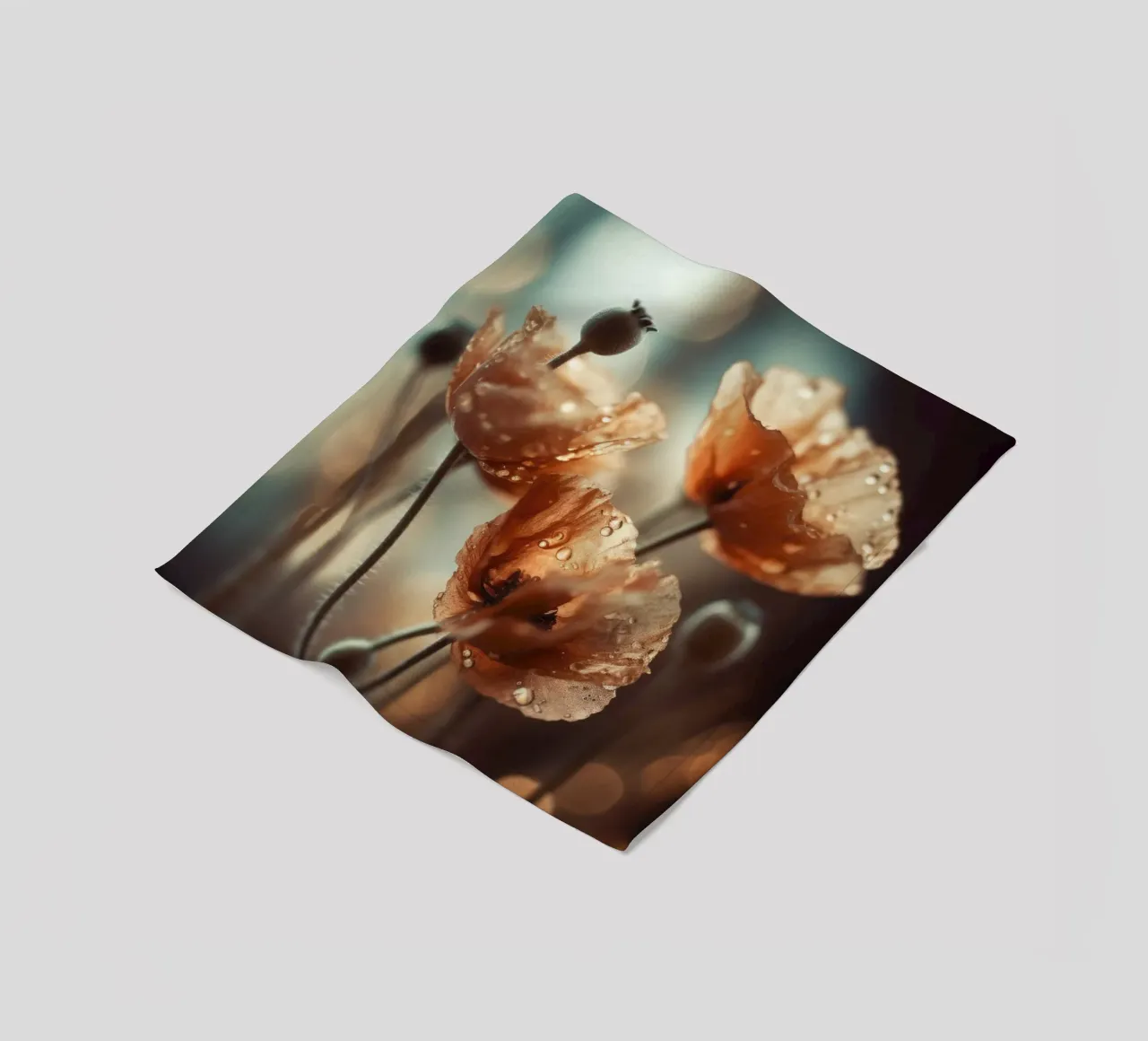 Wet Poppy No 1 coperta in pile da treechild