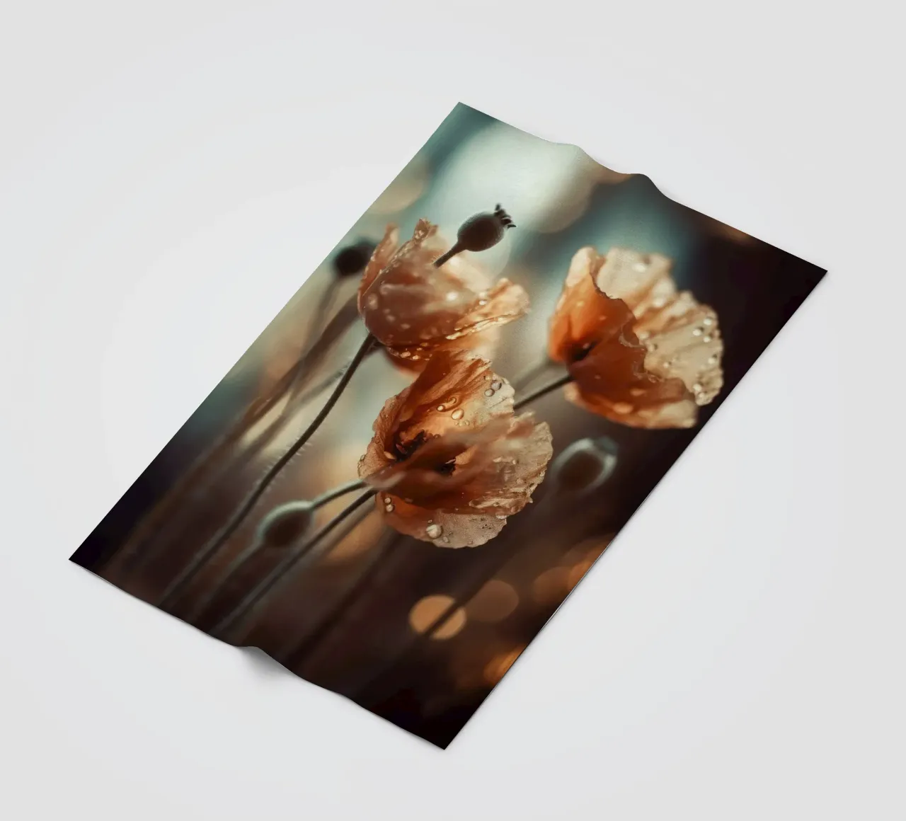 Wet Poppy No 1 coperta in pile da treechild
