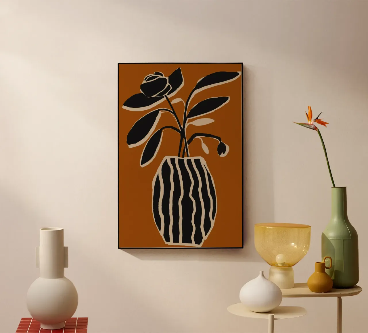 Ochre Still Life No 5 metacrilato de treechild