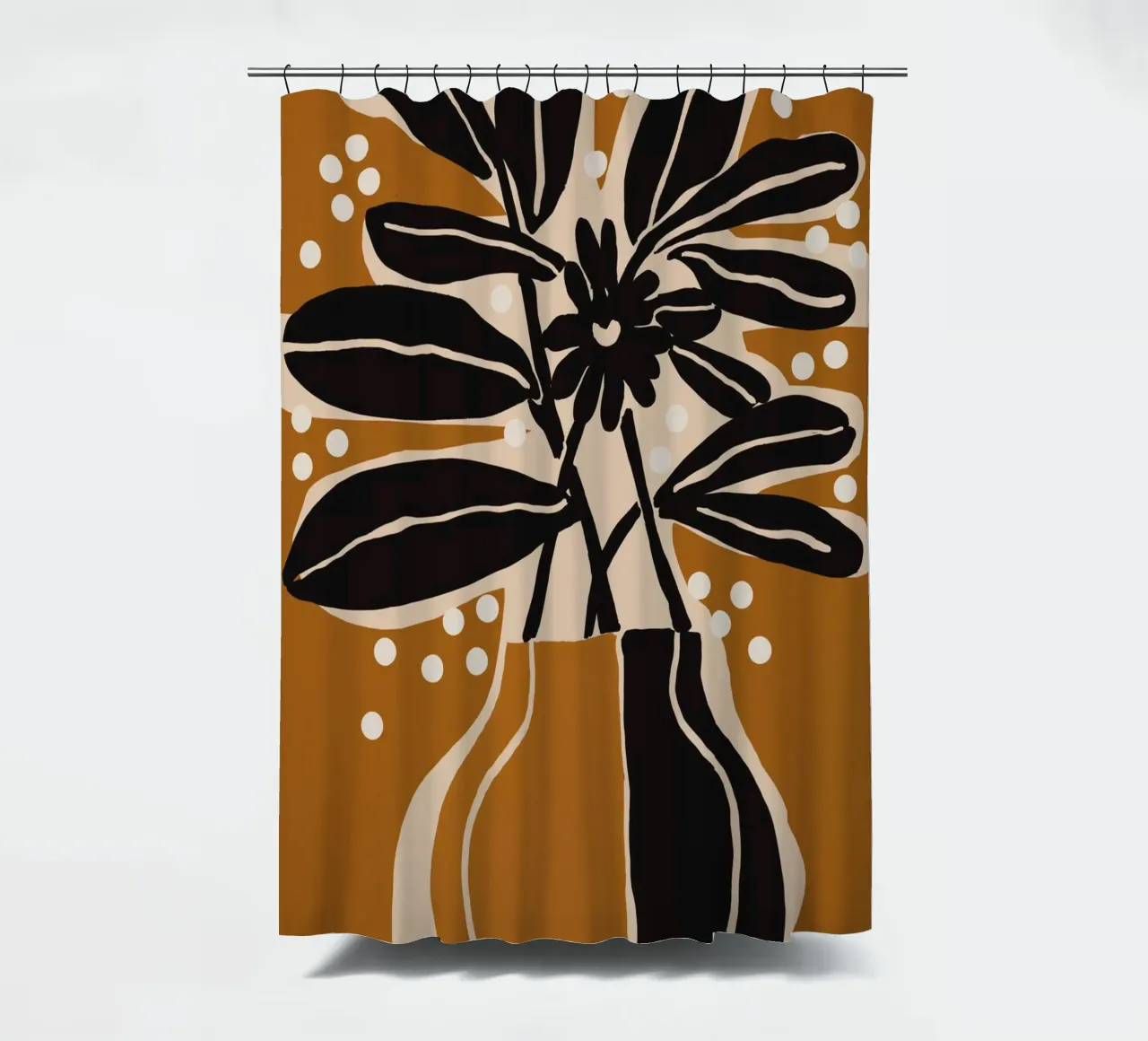Ochre Still Life No 6 cortina de baño de treechild