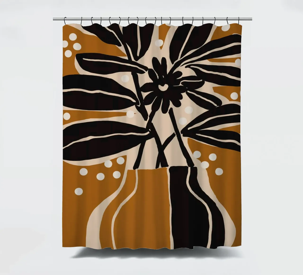Ochre Still Life No 6 cortina de baño de treechild