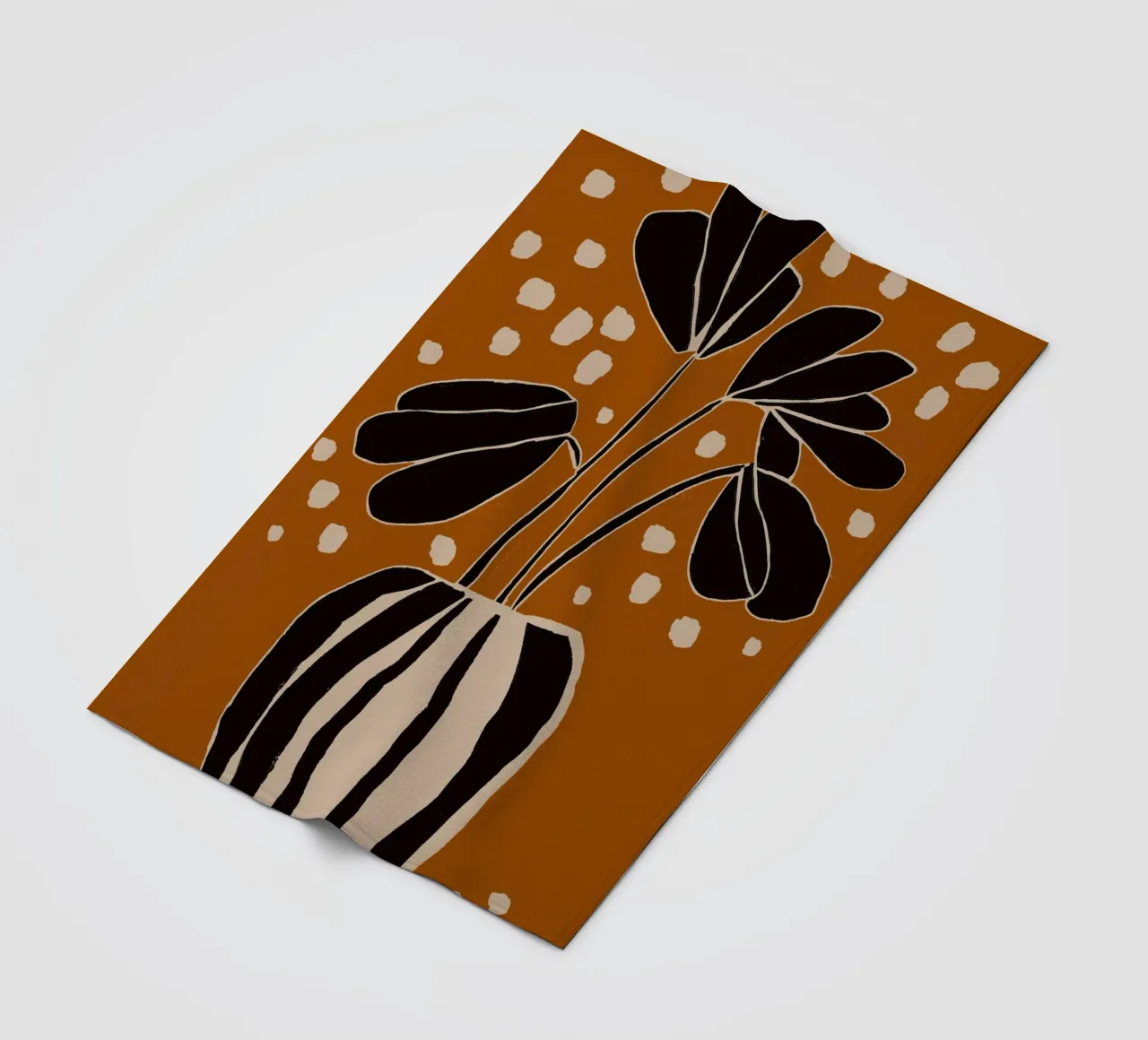 Ochre Still Life No 4 coperta in pile da treechild