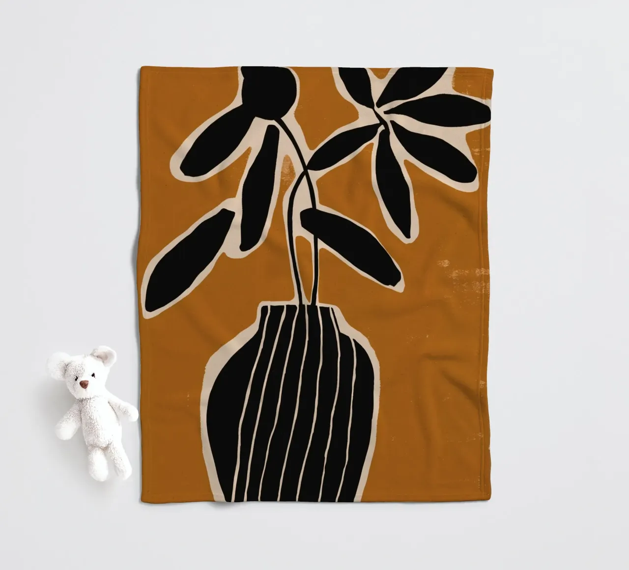 Ochre Still Life No 2 coperta in pile da treechild