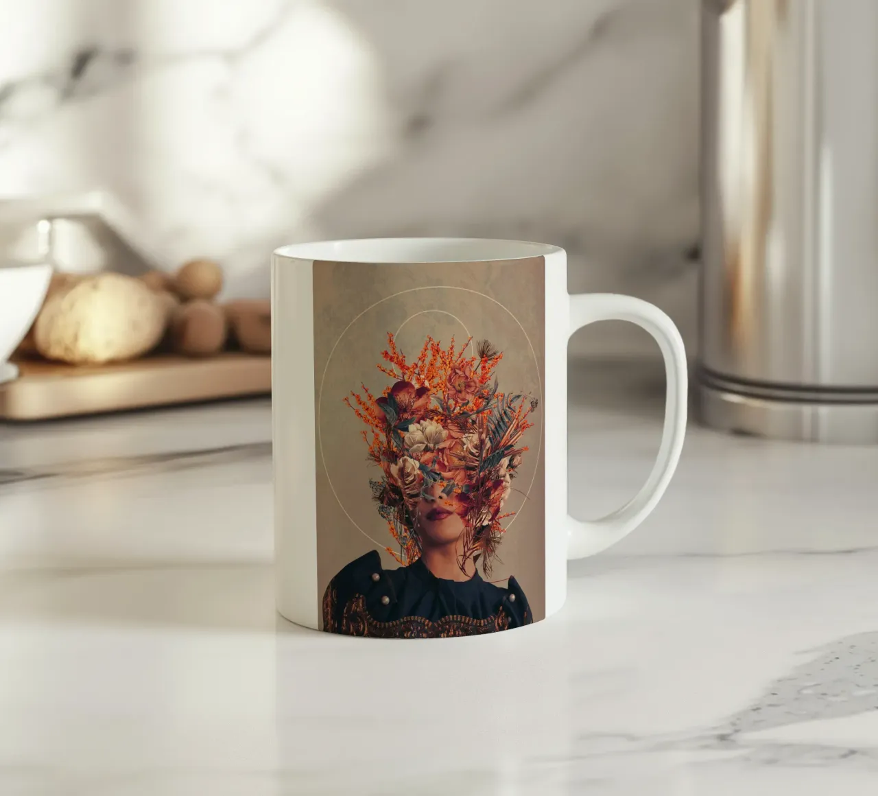 Autumnish beige Elegance tazza in ceramica da Frank Moth
