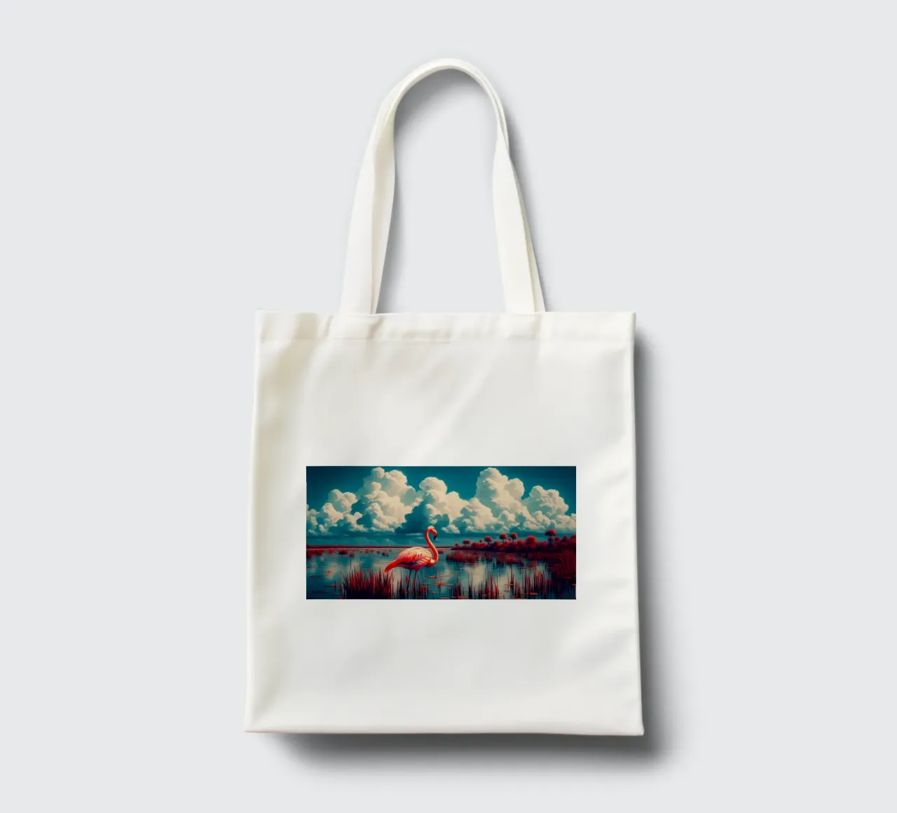 FLAMANT ROSE tote bag by RUBIANT ART