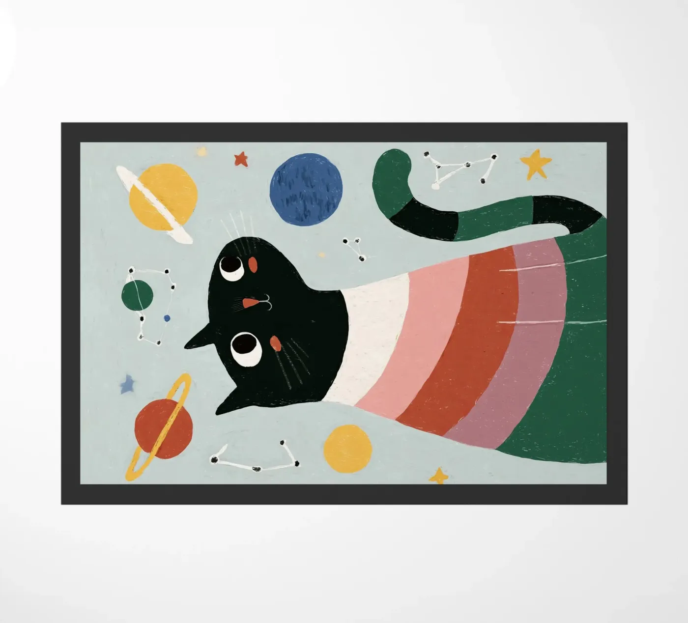 Space Cat doormat by Lilo