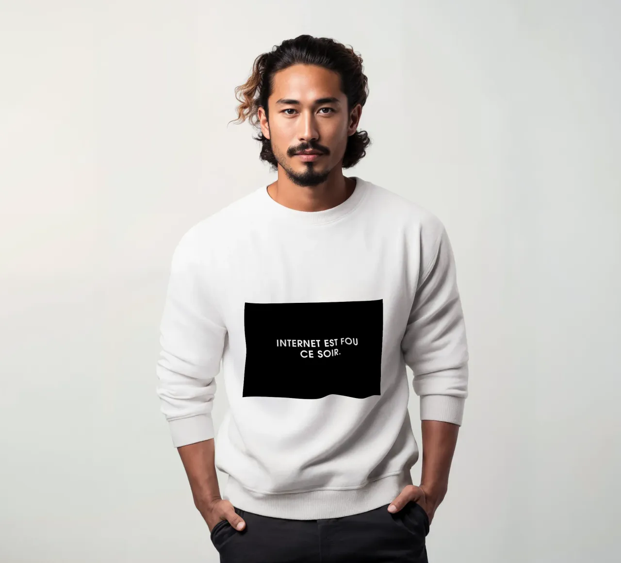 Internet est fou ce soir - Black felpa da Intertitres
