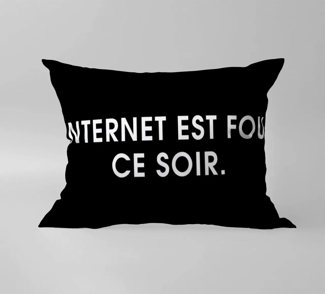 Internet est fou ce soir - Black cuscino da Intertitres