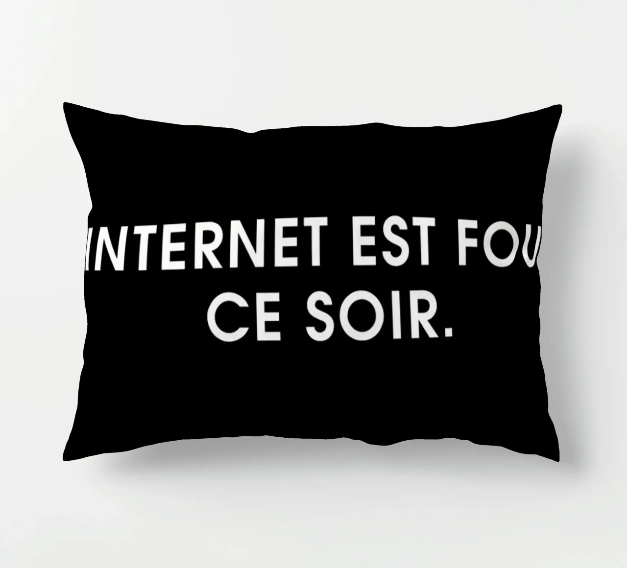 Internet est fou ce soir - Black cuscino da Intertitres
