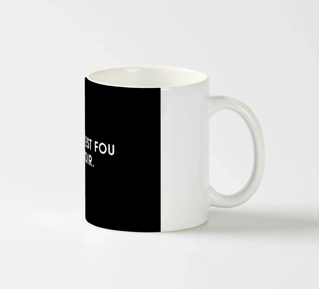 Internet est fou ce soir - Black tazza in ceramica da Intertitres
