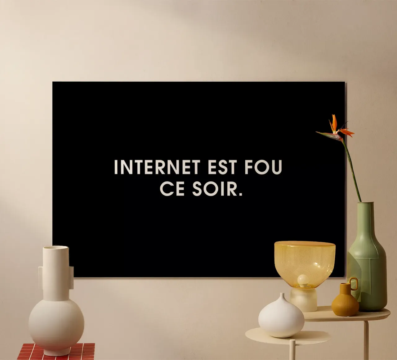 Internet est fou ce soir - Black carta hahnemühle da Intertitres