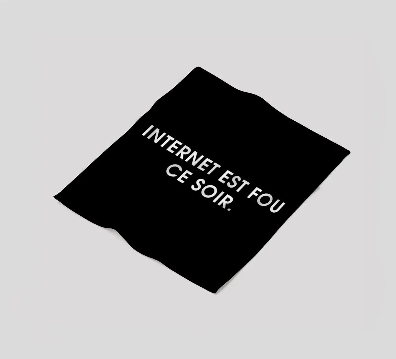Internet est fou ce soir - Black coperta in pile da Intertitres