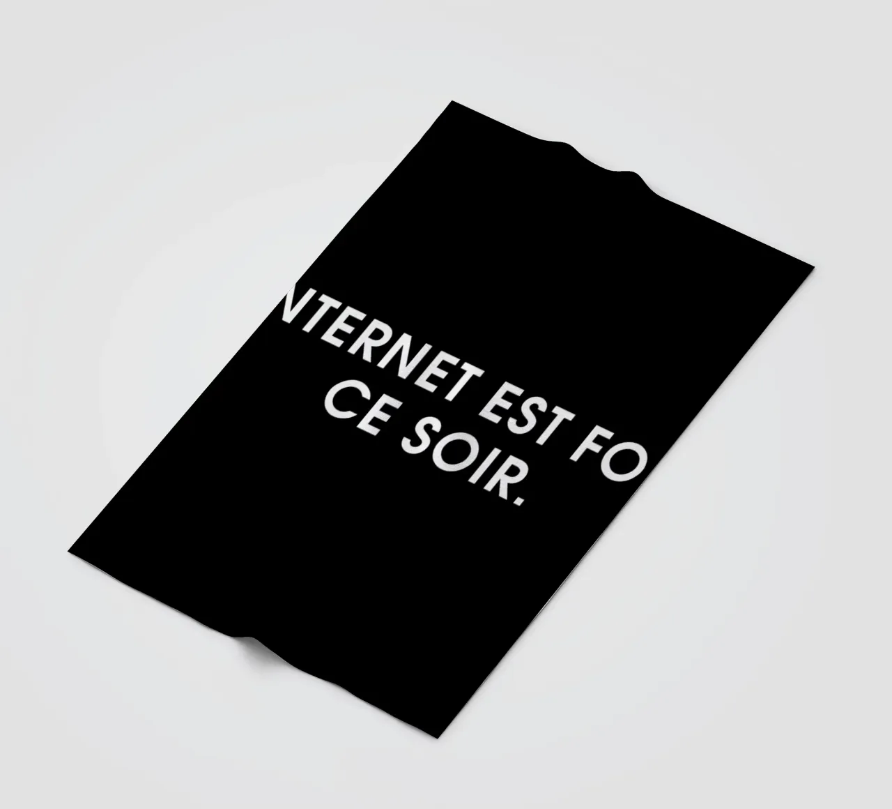 Internet est fou ce soir - Black coperta in pile da Intertitres