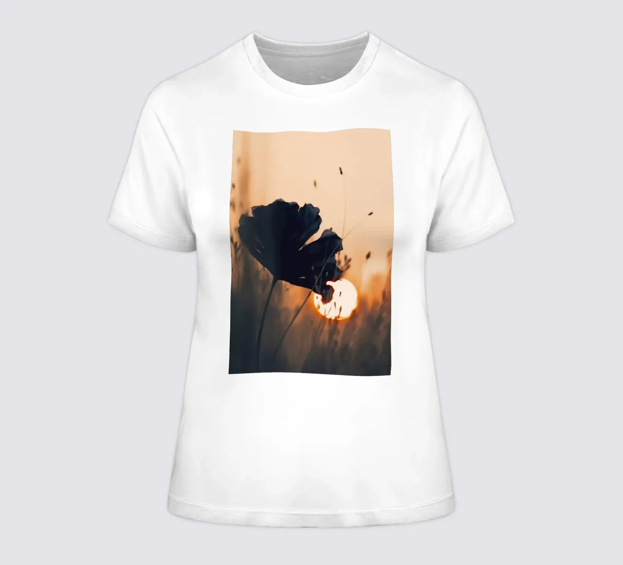 Before Sunset No 2 women's fitted t-shirt by treechild
