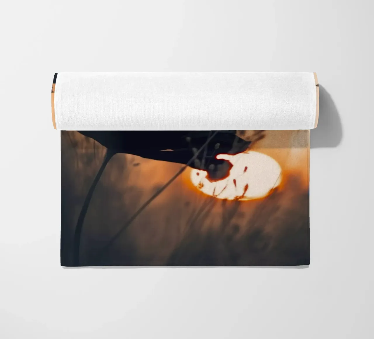 Before Sunset No 2 beach towel by treechild
