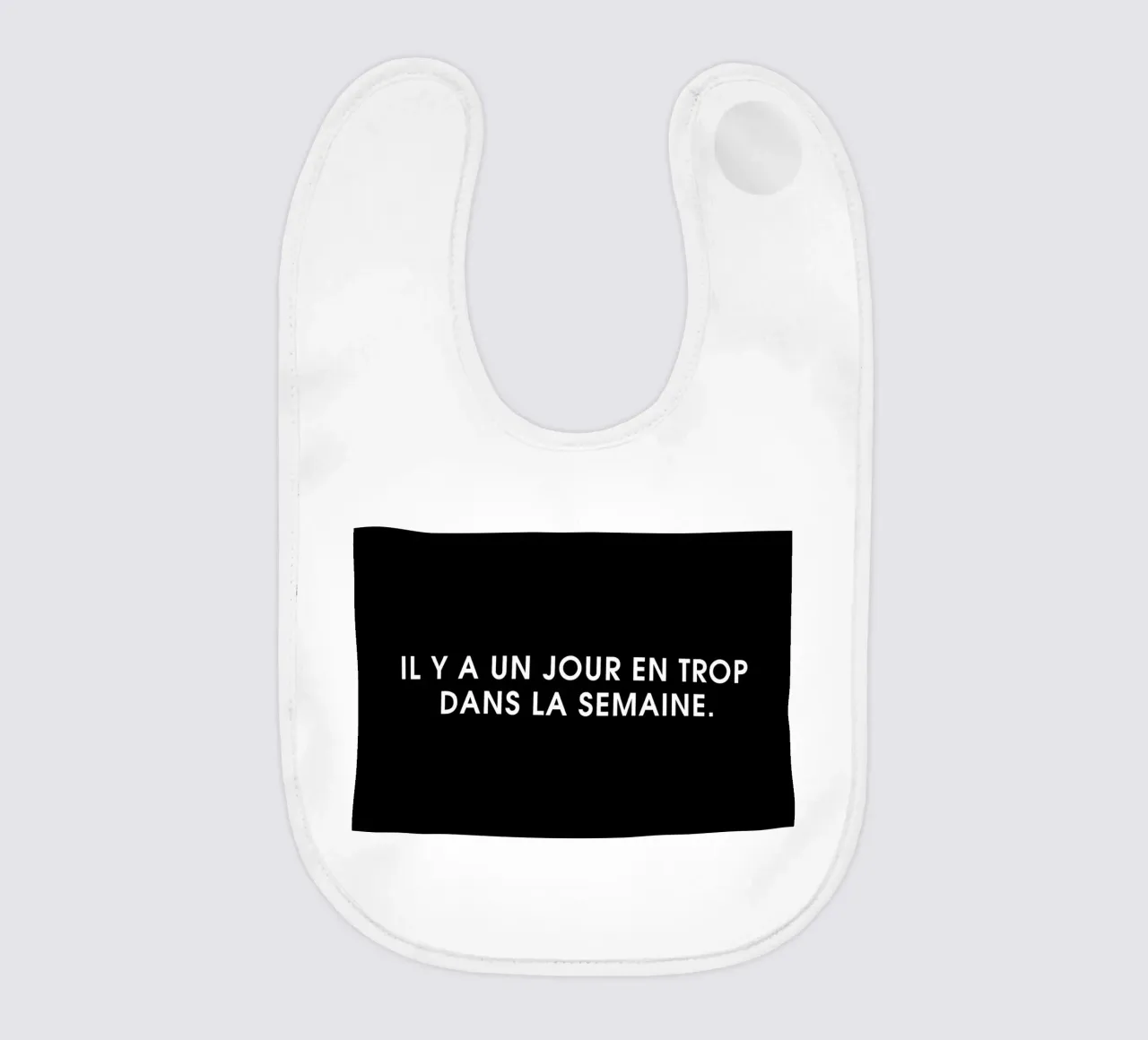 Il y a un jour en trop dans la semaine - Black bavaglino da Intertitres