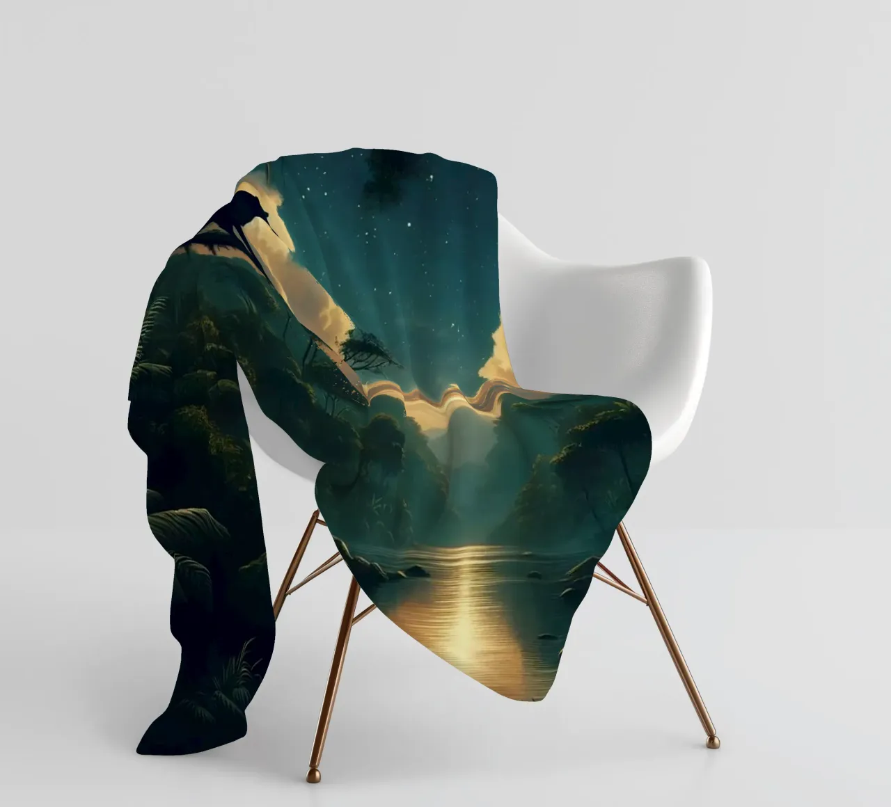 PANTHERE NOIRE coperta in pile da RUBIANT ART