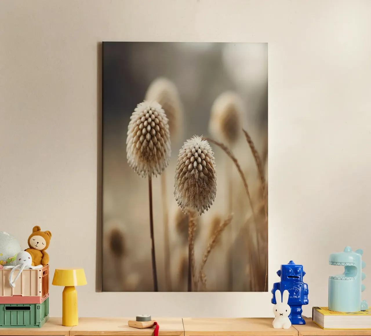 Pastel Nature Macro No 2 tela con Cornice a cassetta da treechild