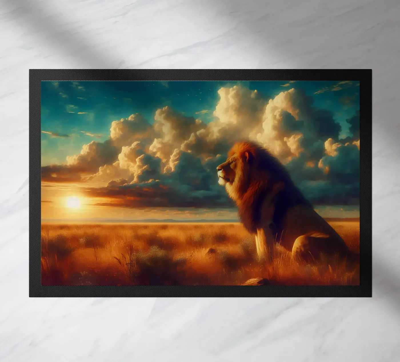 LION doormat by RUBIANT ART