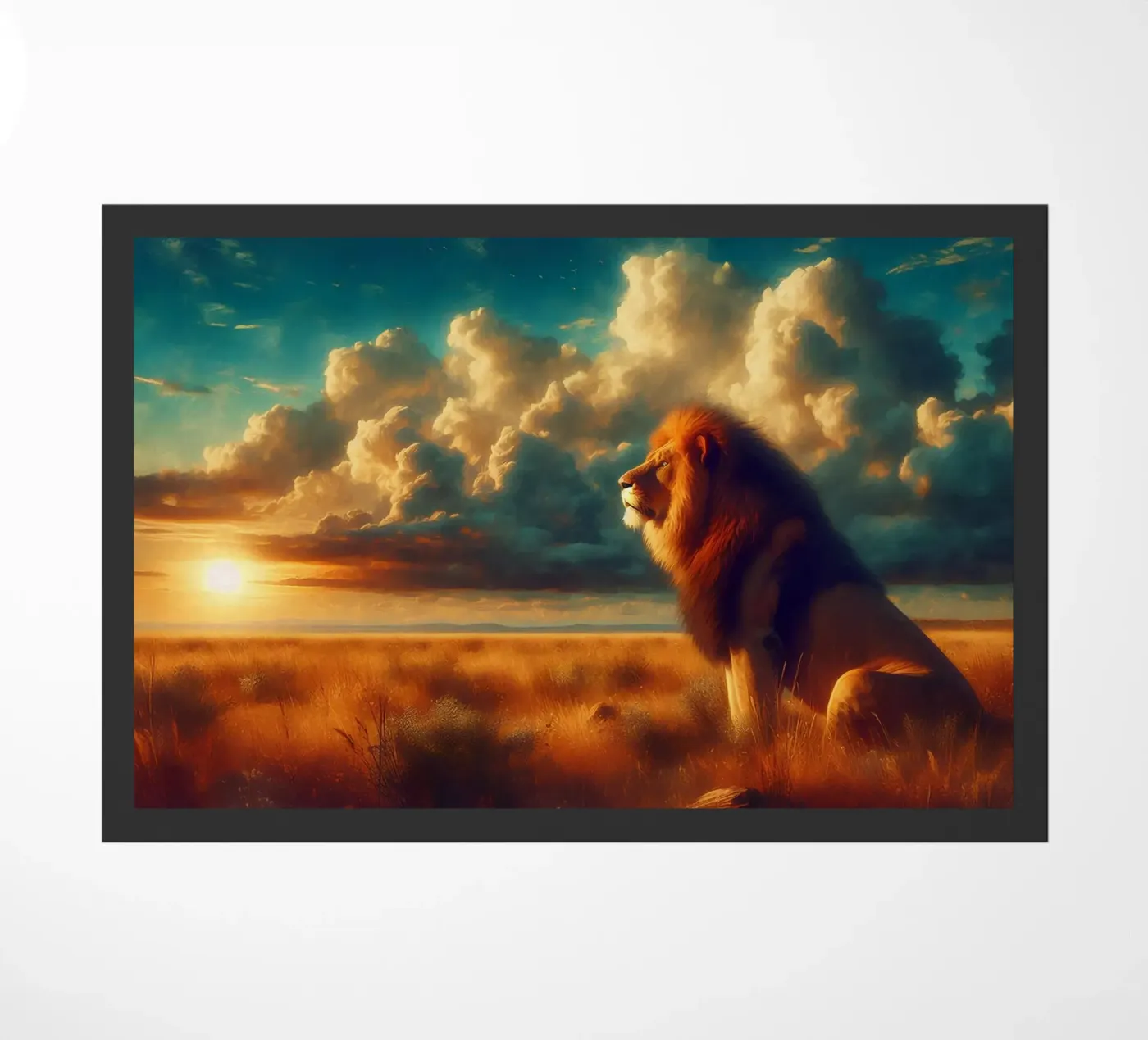 LION doormat by RUBIANT ART