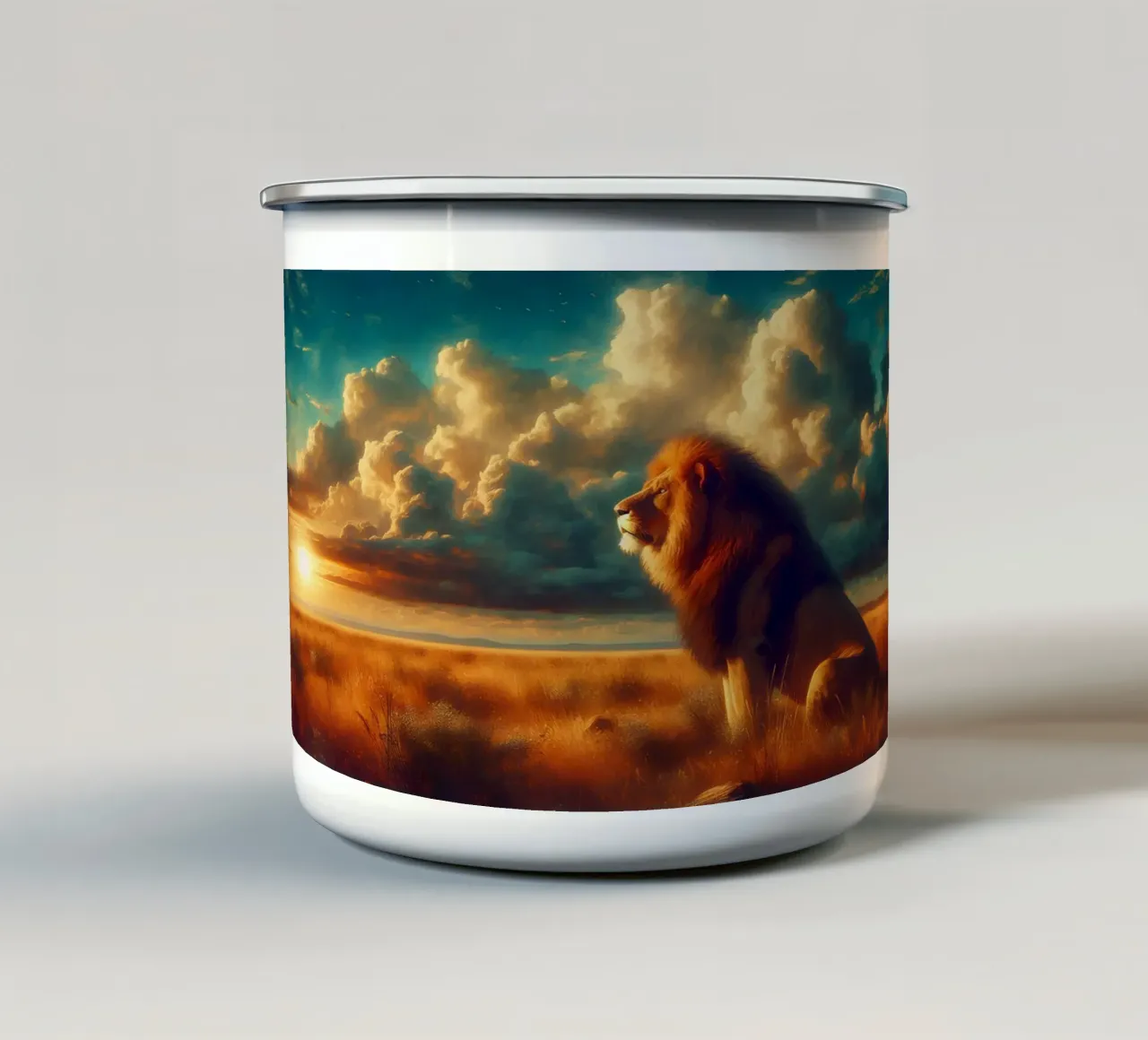 LEONE tazza in smalto da RUBIANT ART