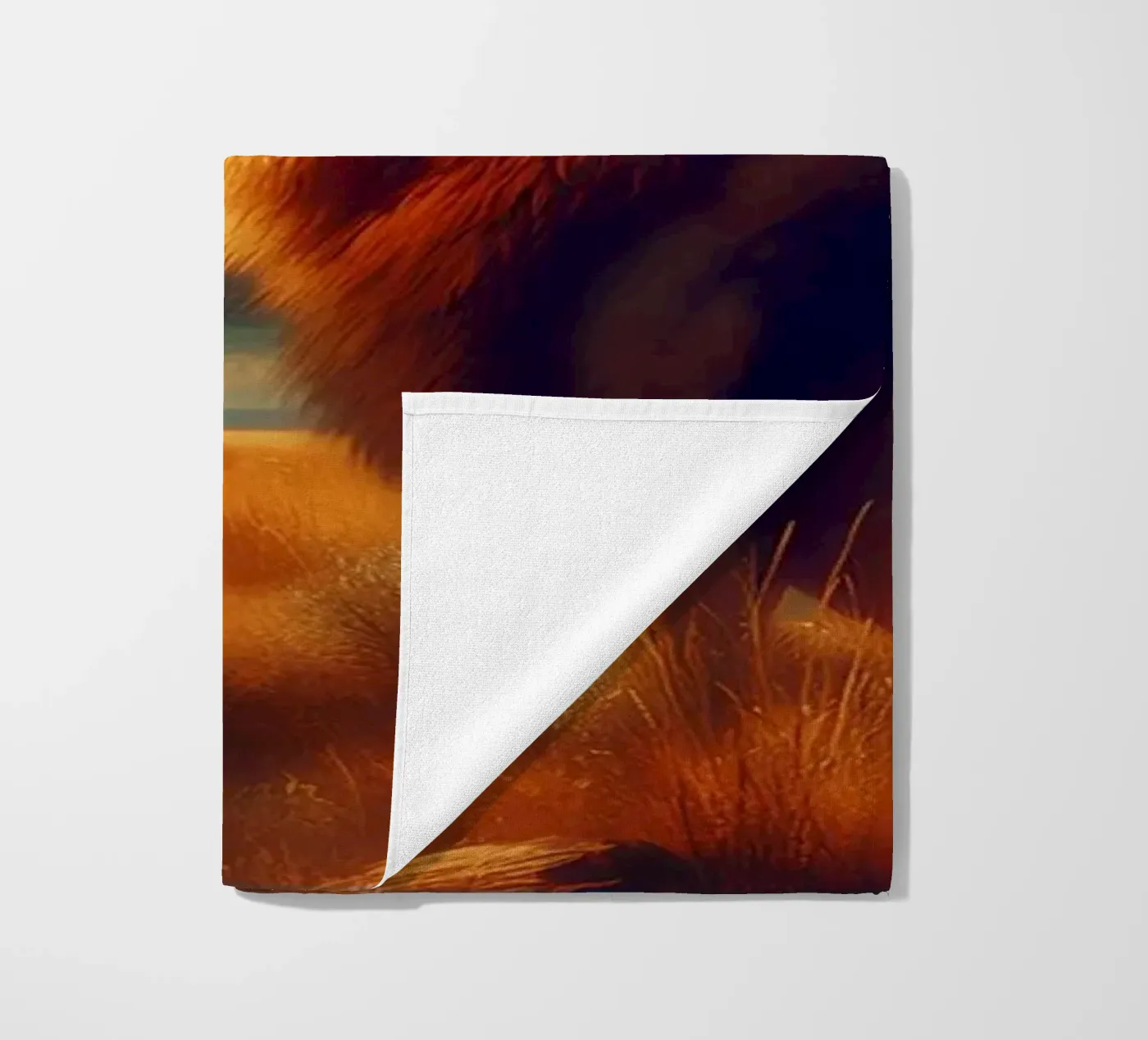 LION beach towel by RUBIANT ART