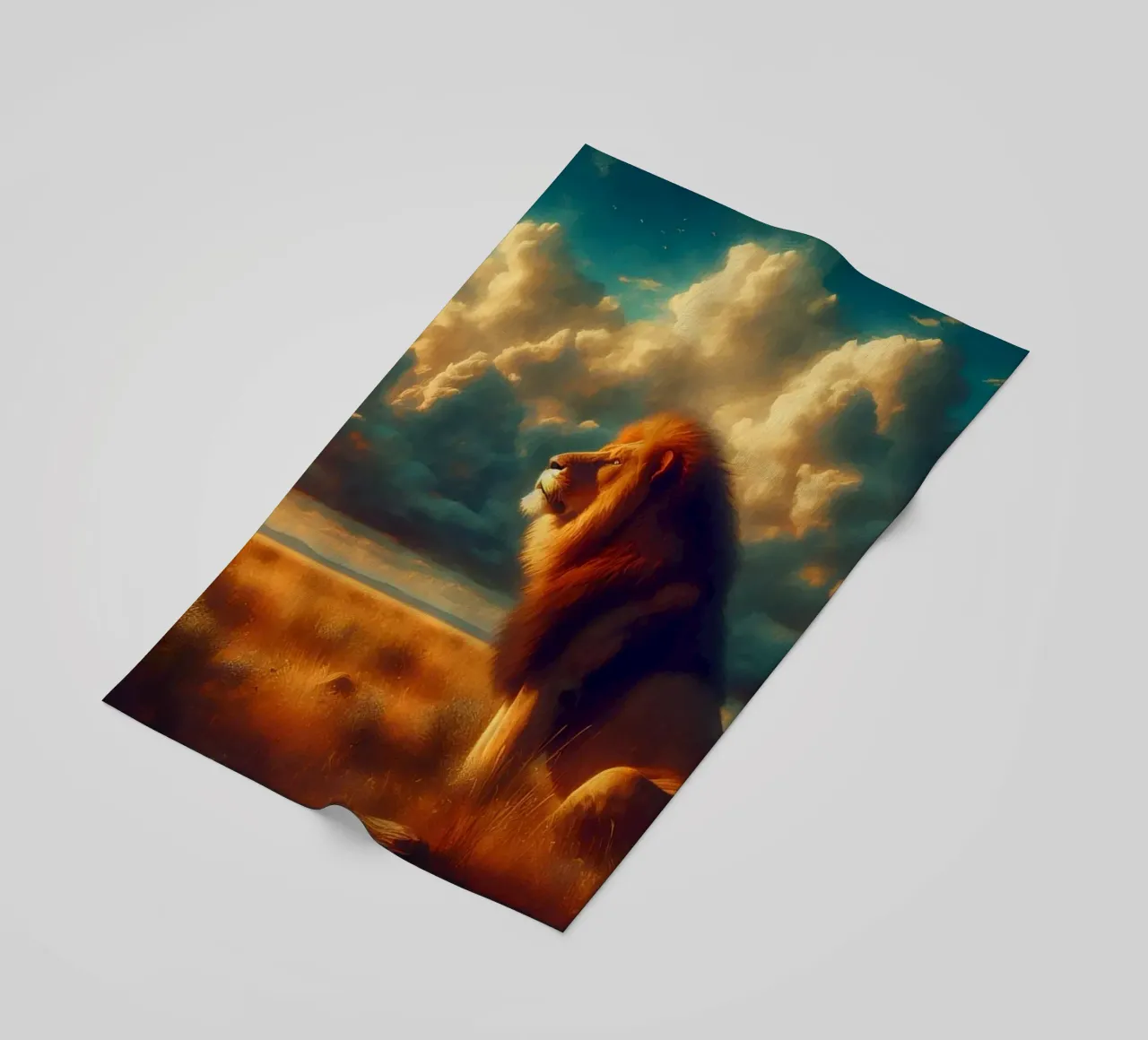 LEONE telo mare da RUBIANT ART