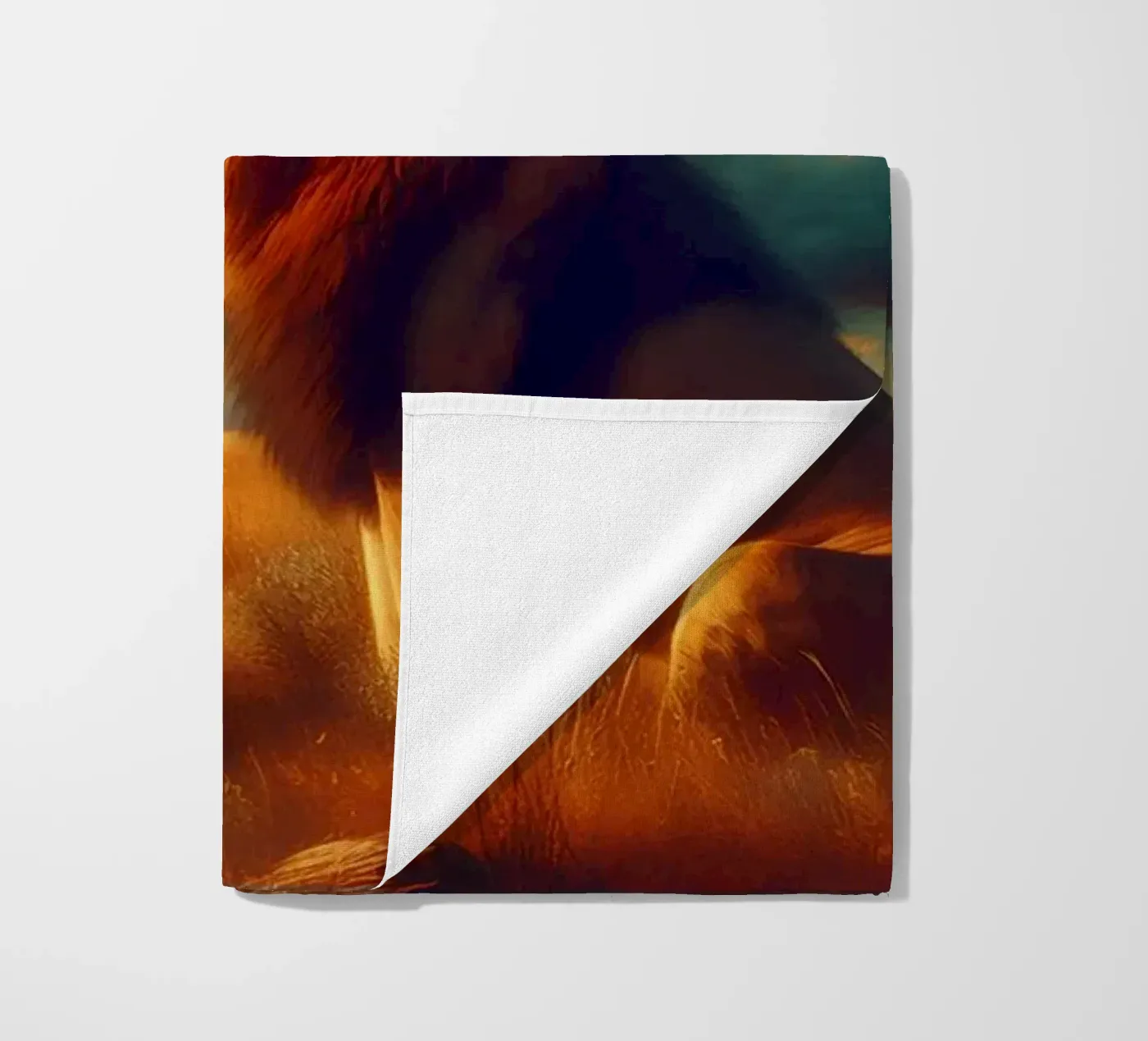 LION beach towel by RUBIANT ART