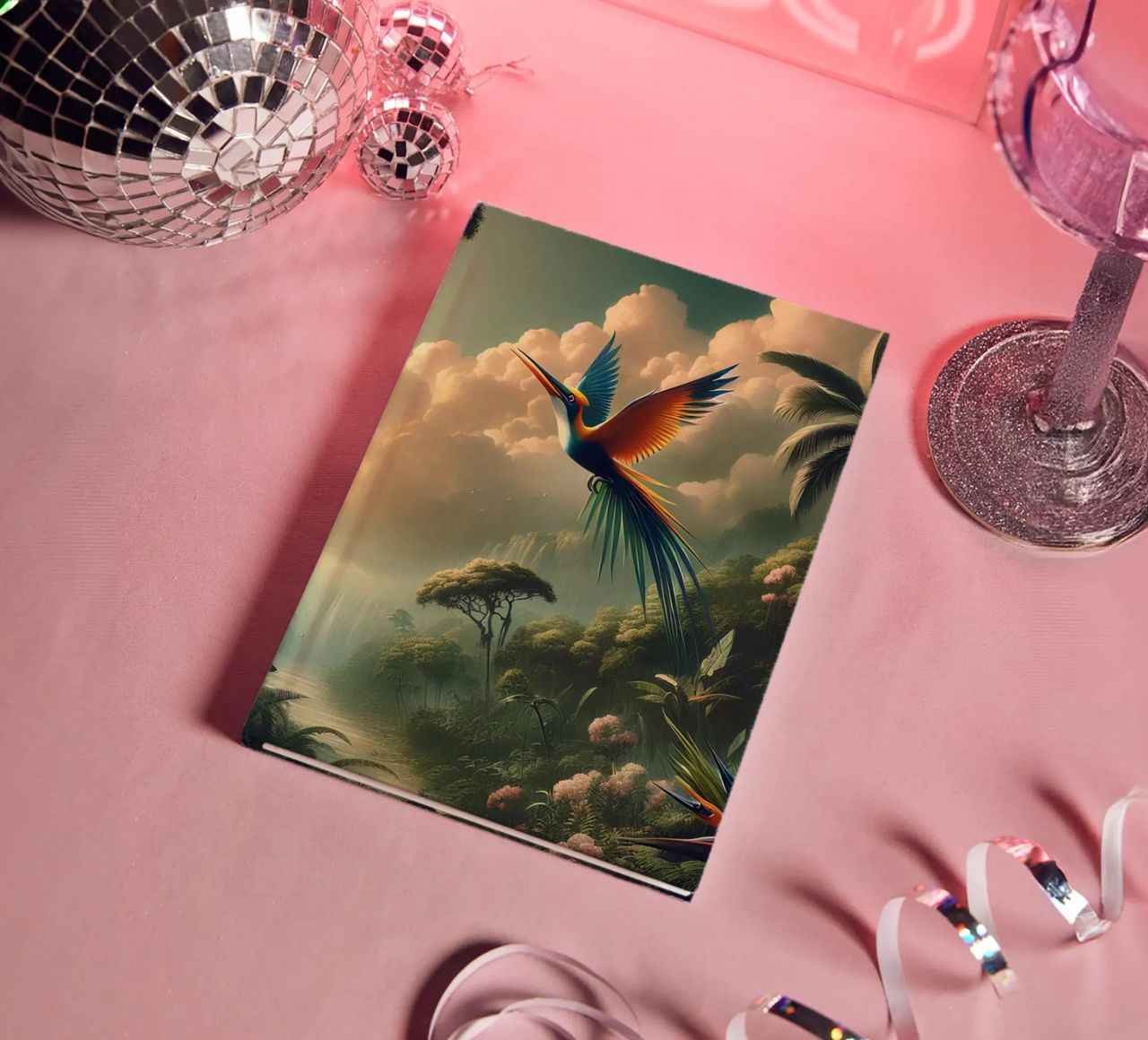 BIRD OF PARADISE notebook by RUBIANT ART