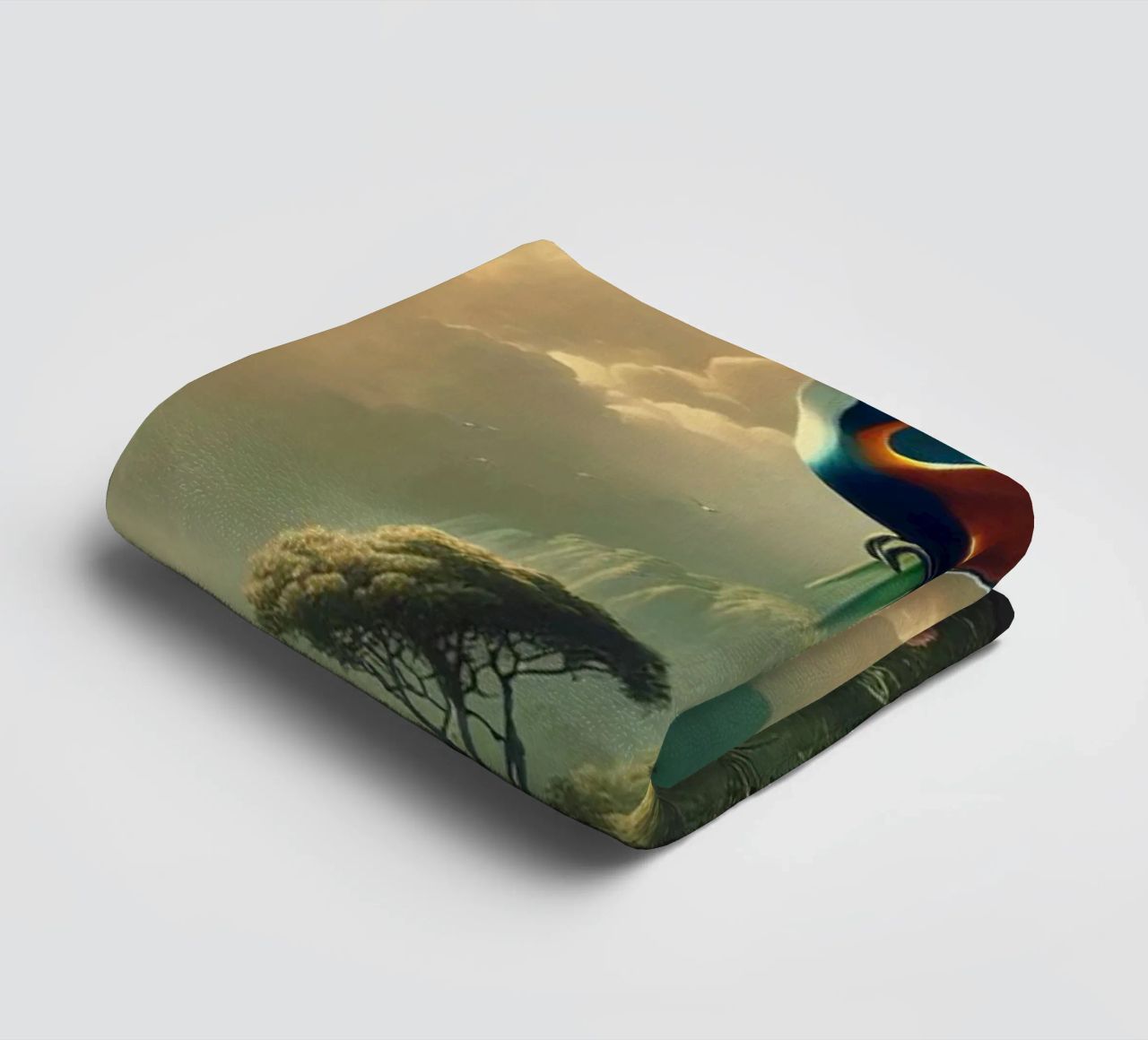 BIRD OF PARADISE towel by RUBIANT ART