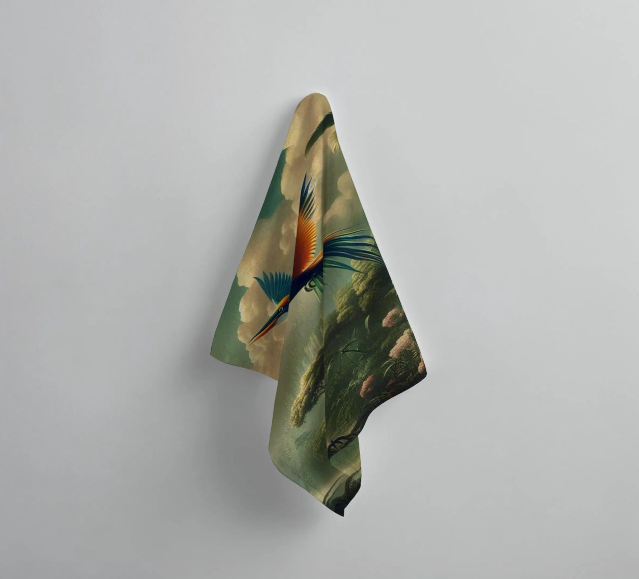 BIRD OF PARADISE towel by RUBIANT ART