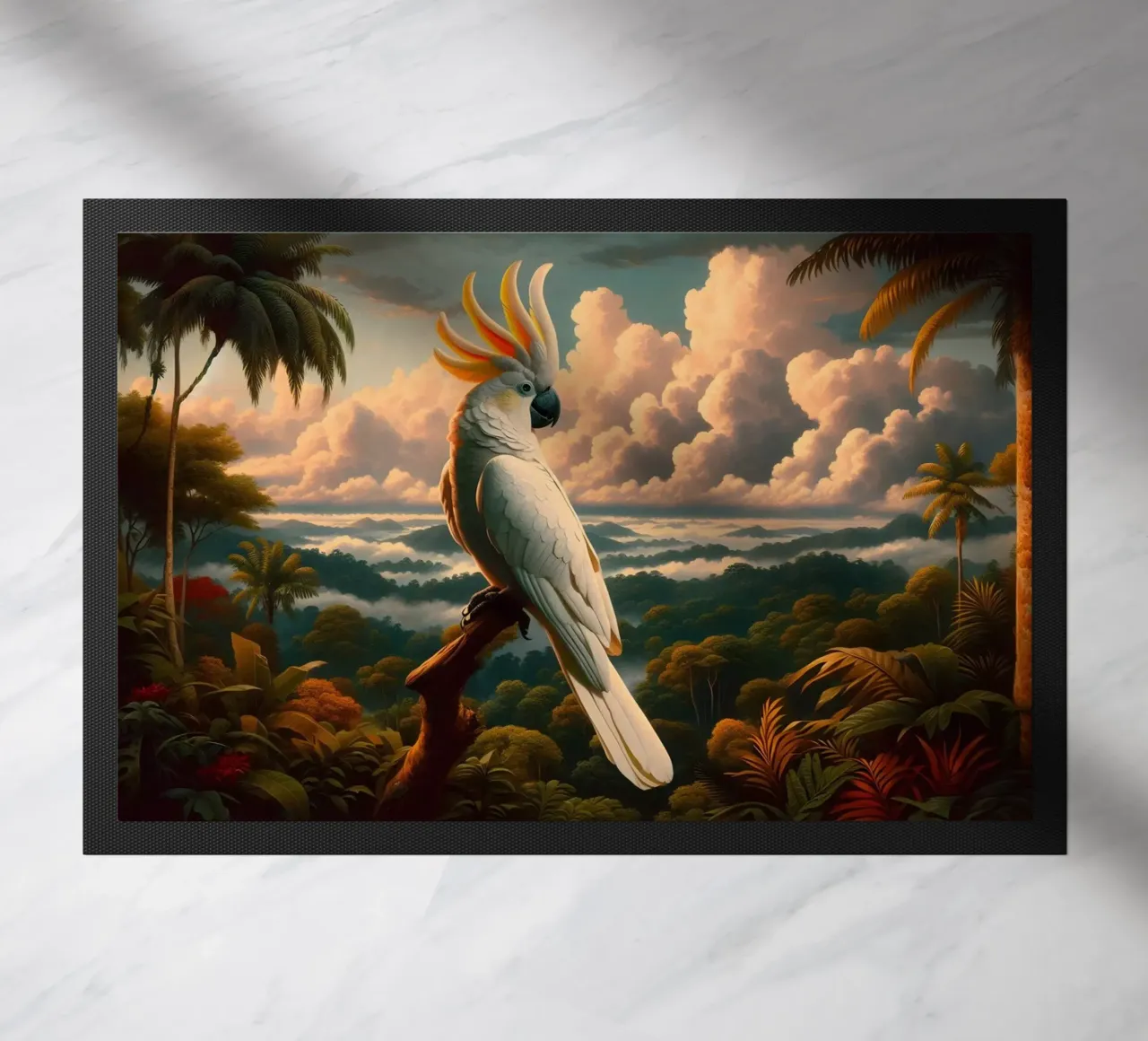 CACATOES deurmat van RUBIANT ART