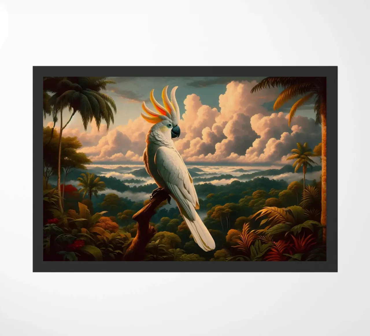 CACATOES deurmat van RUBIANT ART