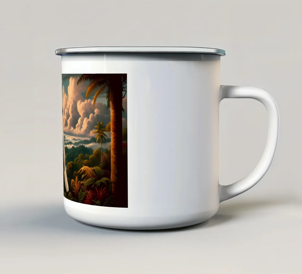 CACATOI tazza in smalto da RUBIANT ART