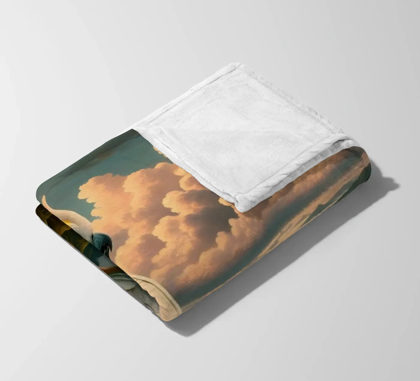 CACATOES fleece blanket by RUBIANT ART