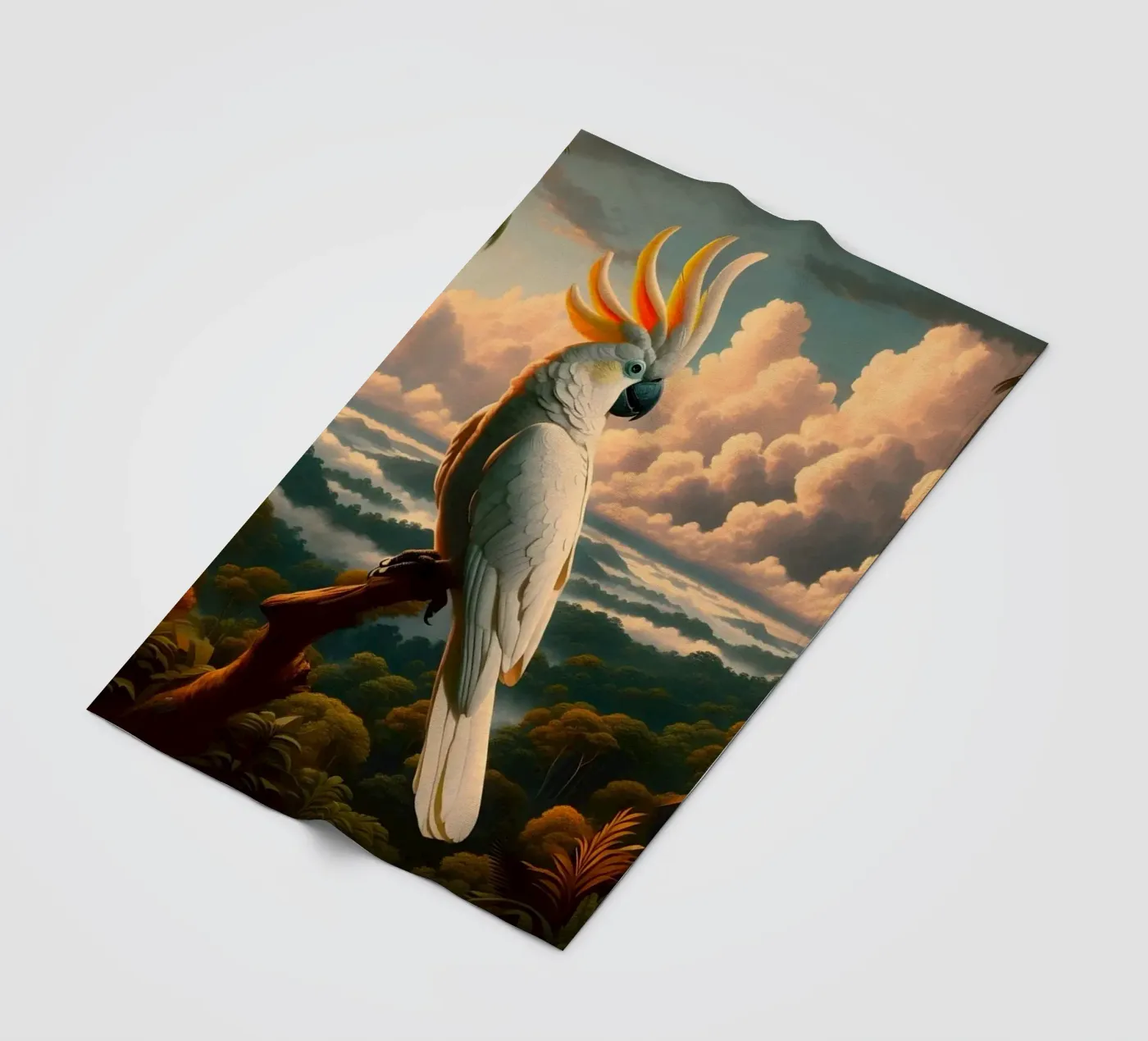 CACATOES fleece blanket by RUBIANT ART