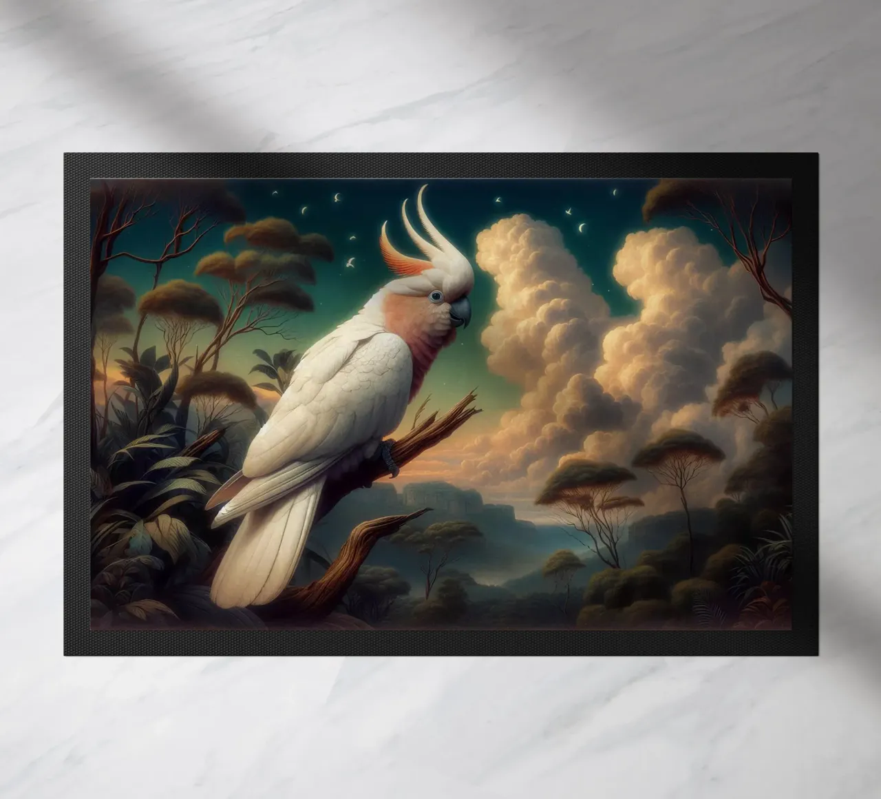 CACATOES deurmat van RUBIANT ART