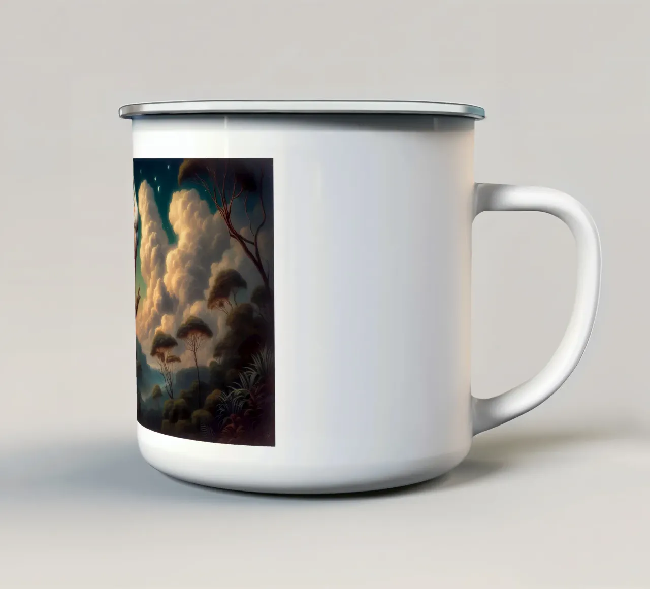 CACATOI tazza in smalto da RUBIANT ART